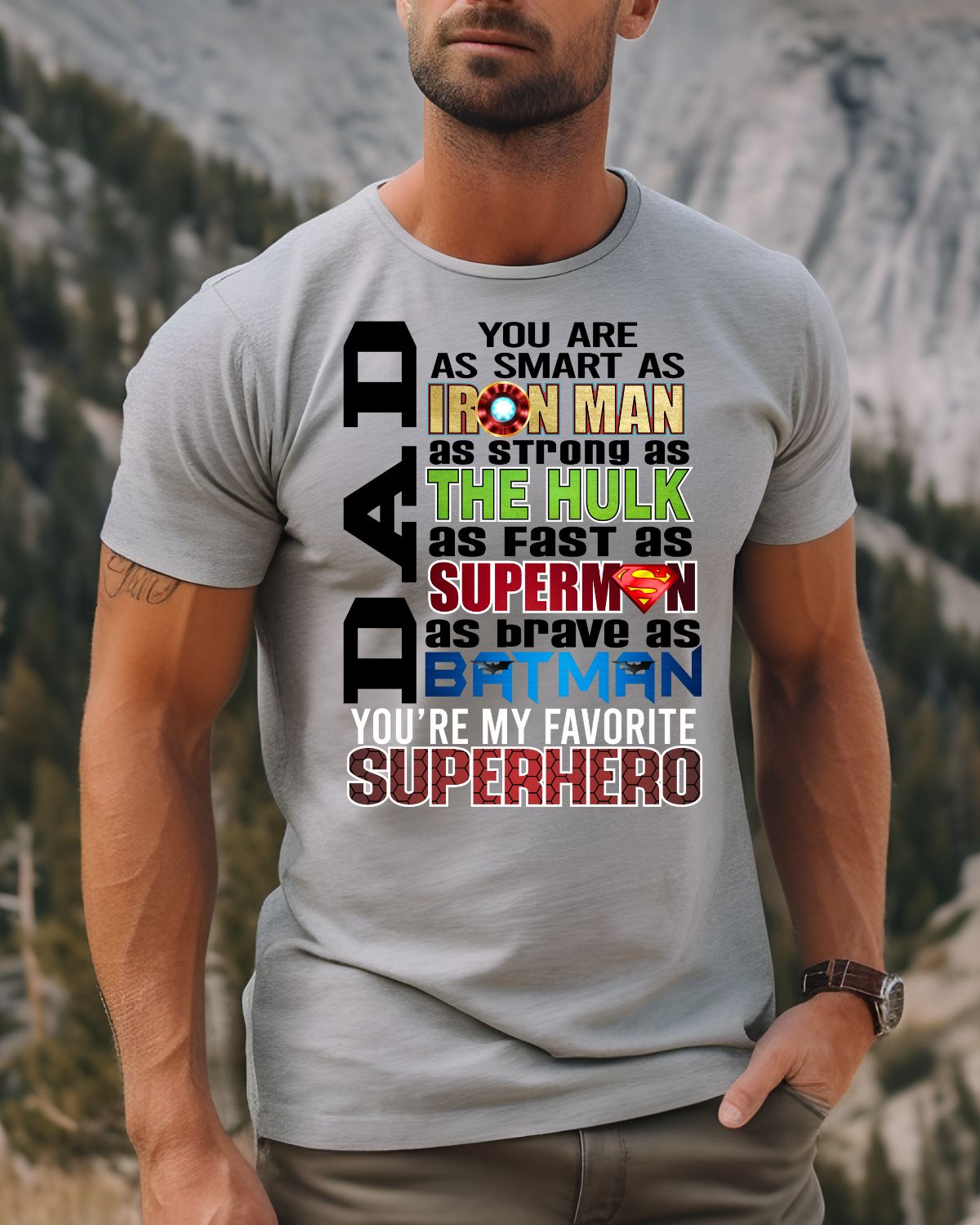 Dad Superhero DTF Transfer