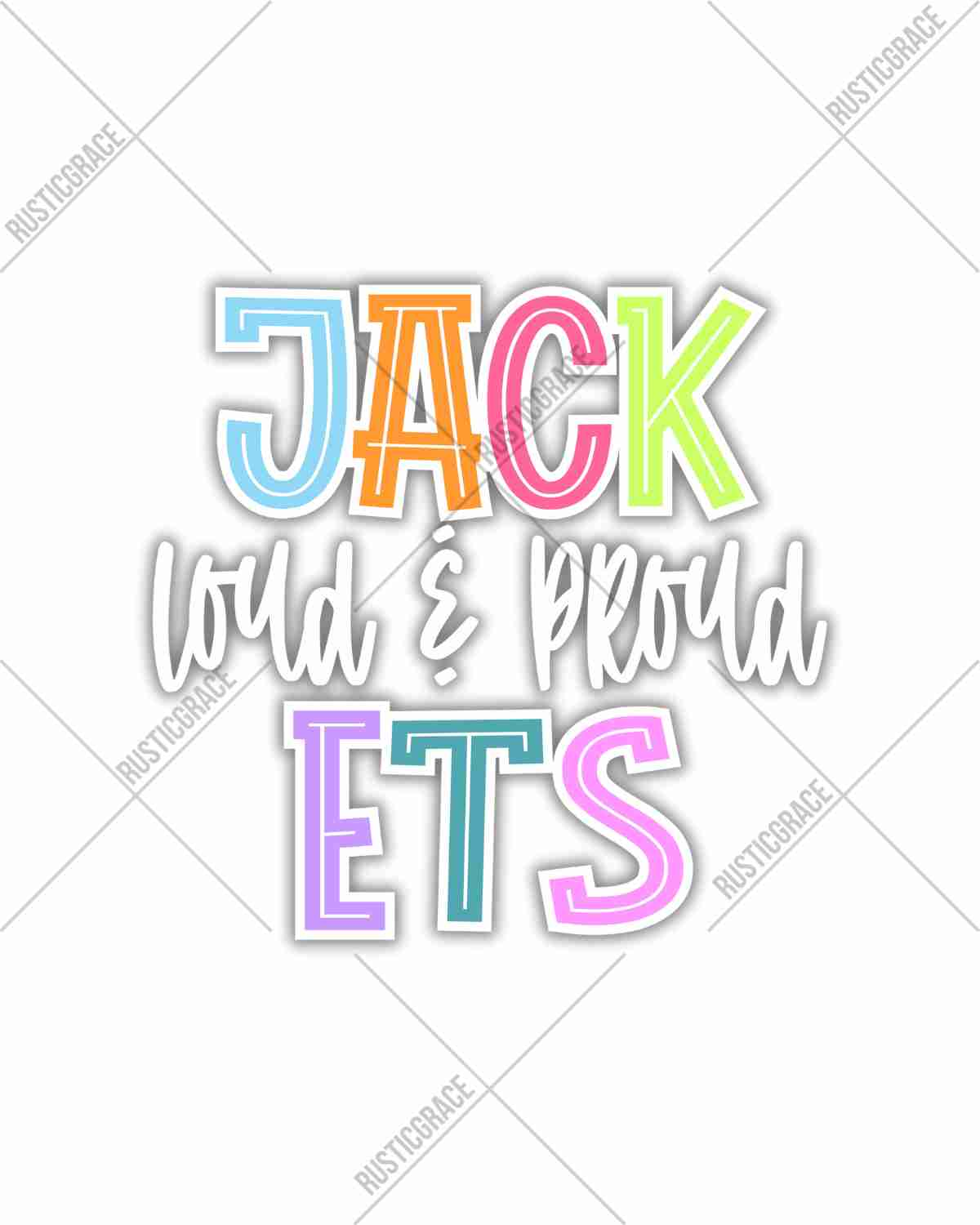 Jackets Loud & Proud Colorful DTF Transfer