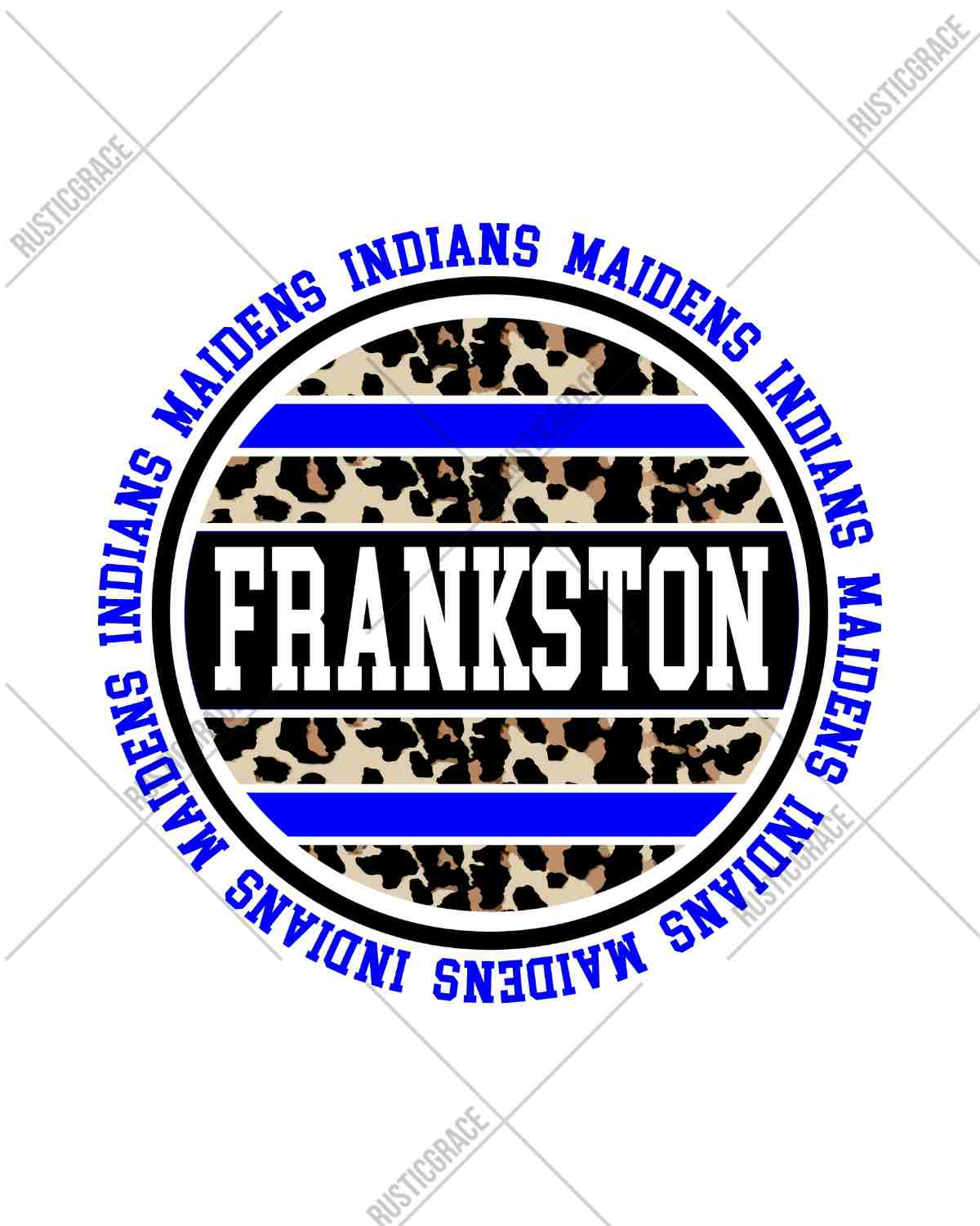 Frankston Leopard Print Circle DTF Transfer