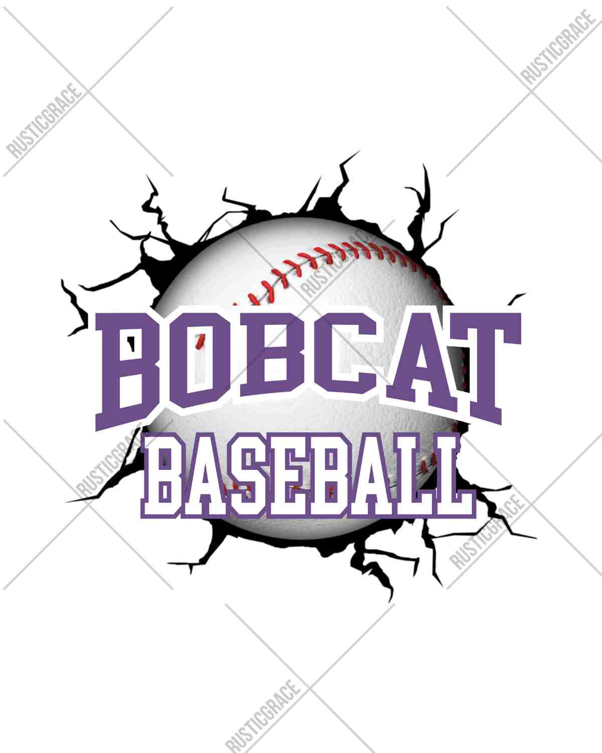 Bobcats Baseball Break Through DTF Transfer