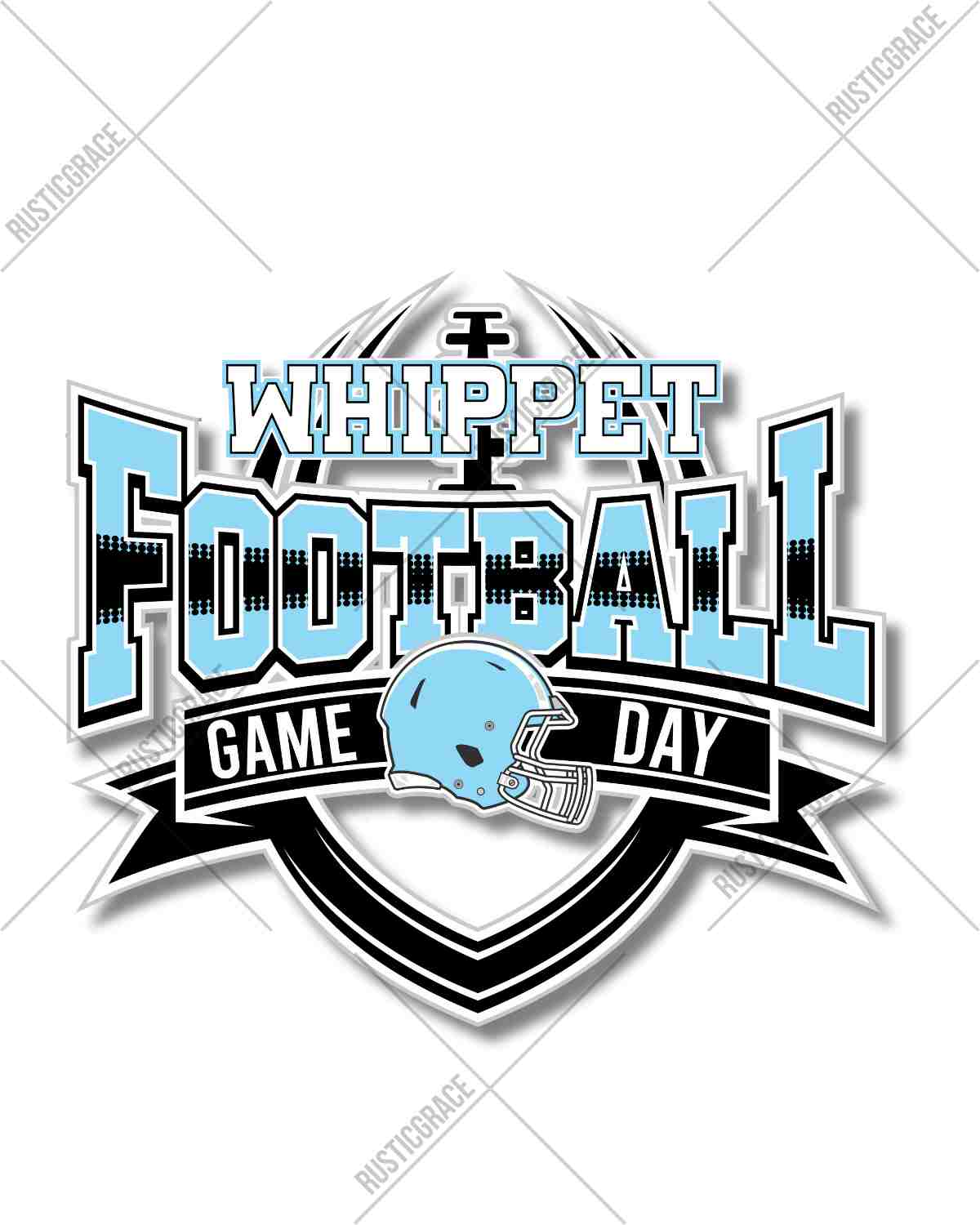 Whippet Football Game Day Banner DTF Transfer