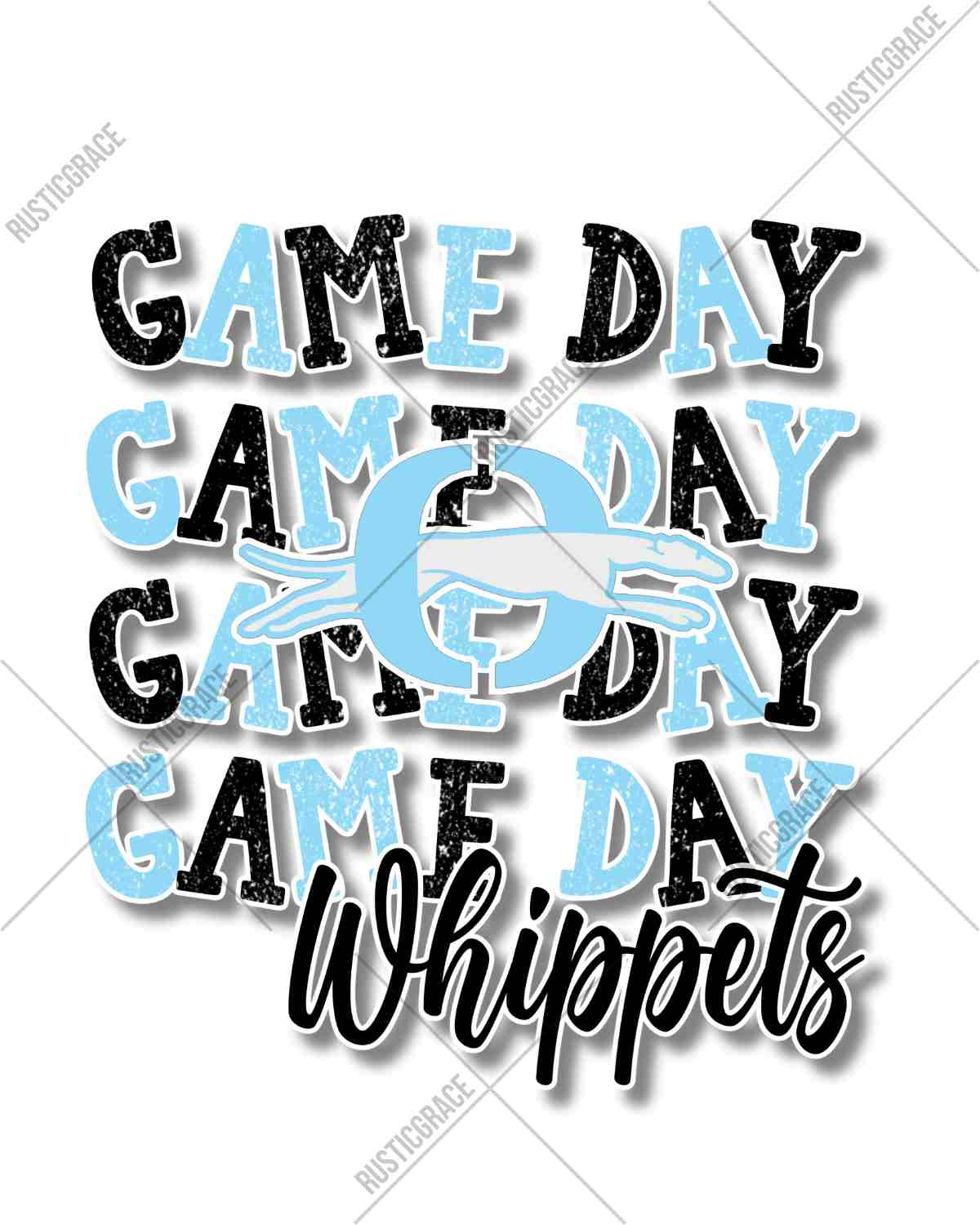 Game Day Whippets DTF Transfer