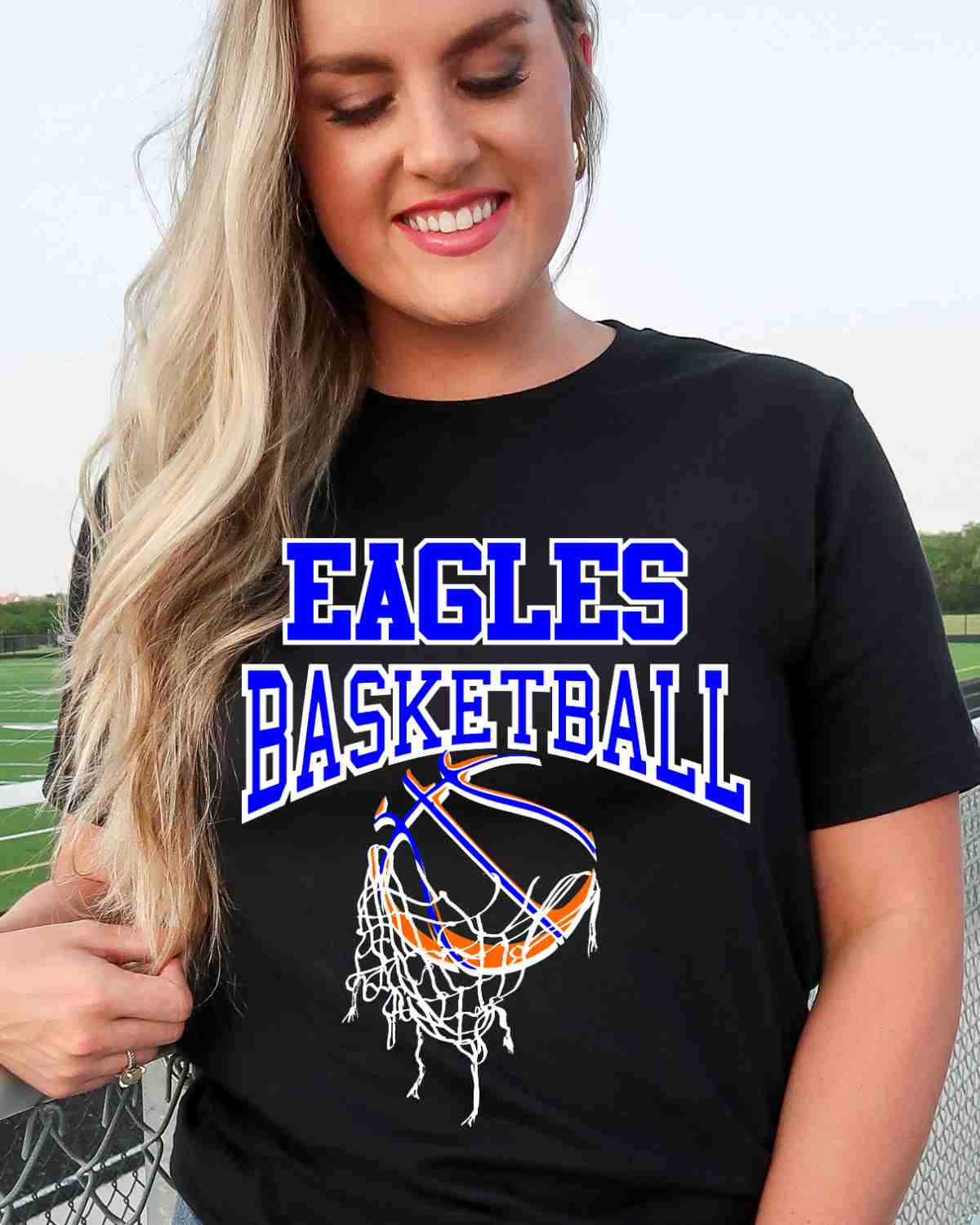 Eagles Basketball Hanging Net DTF Transfer