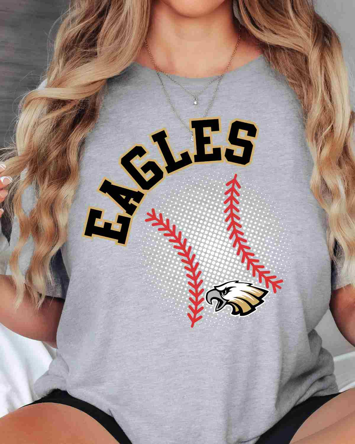 Eagles Baseball Halftone DTF Transfer