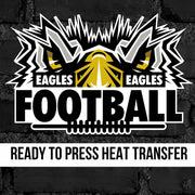 Eagles Football Eye Black DTF Transfer
