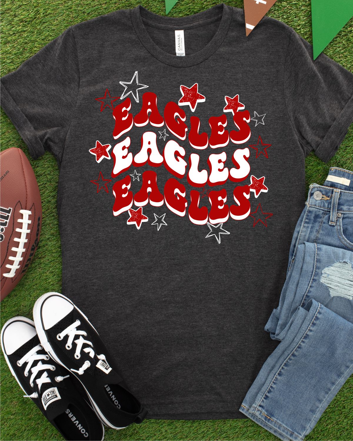 Eagles Glitter Letter Transfer – Rustic Grace Heat Transfer Company