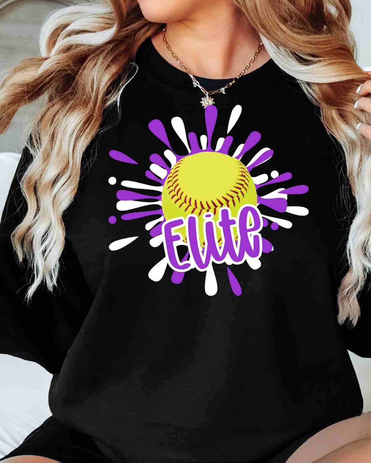 Elite Softball Splatter DTF Transfer