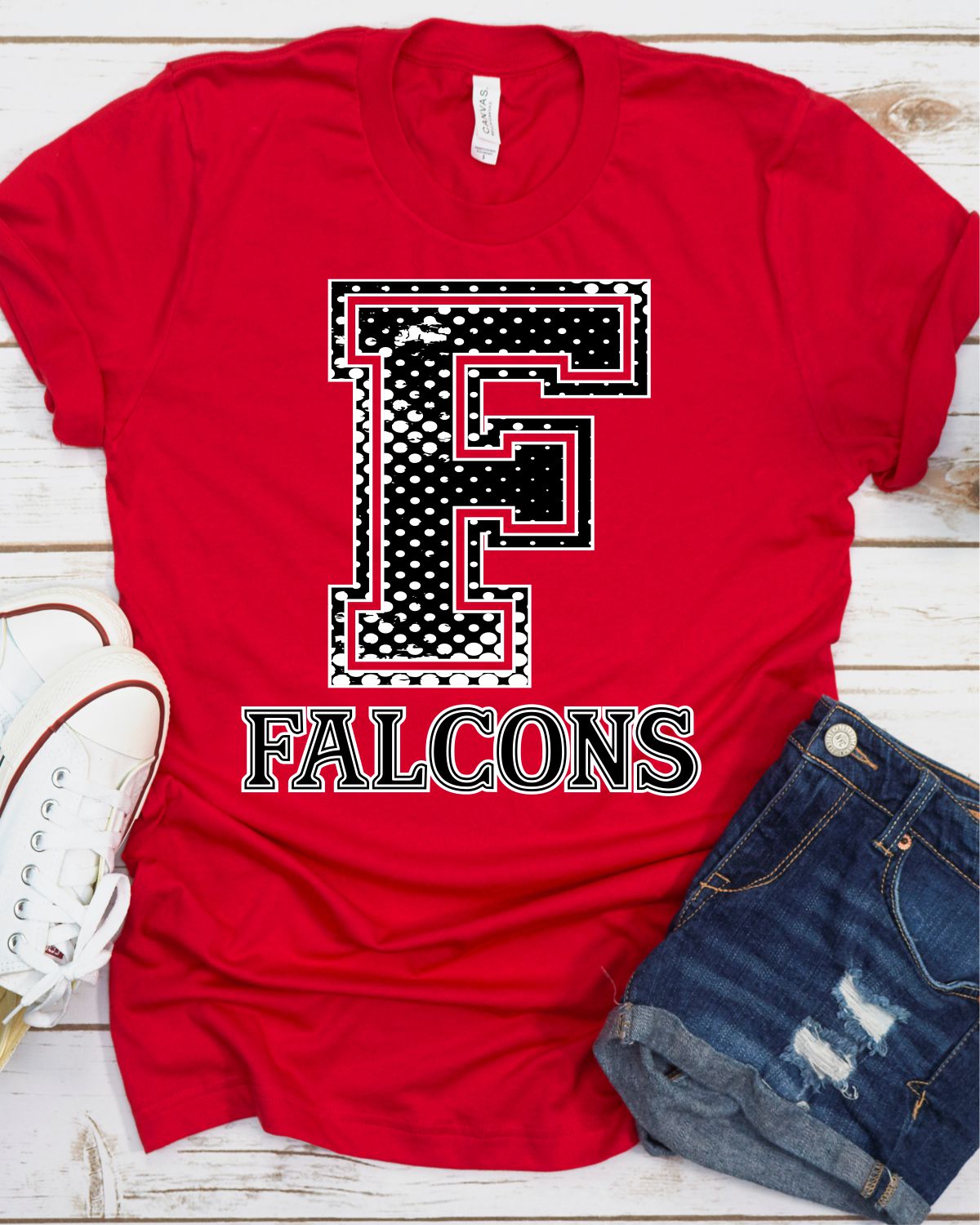 Falcons Letter Halftone DTF Transfer