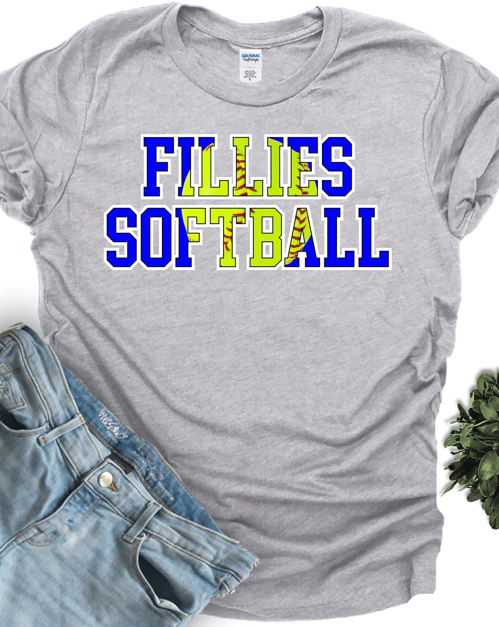 Fillies Softball Word DTF Transfer