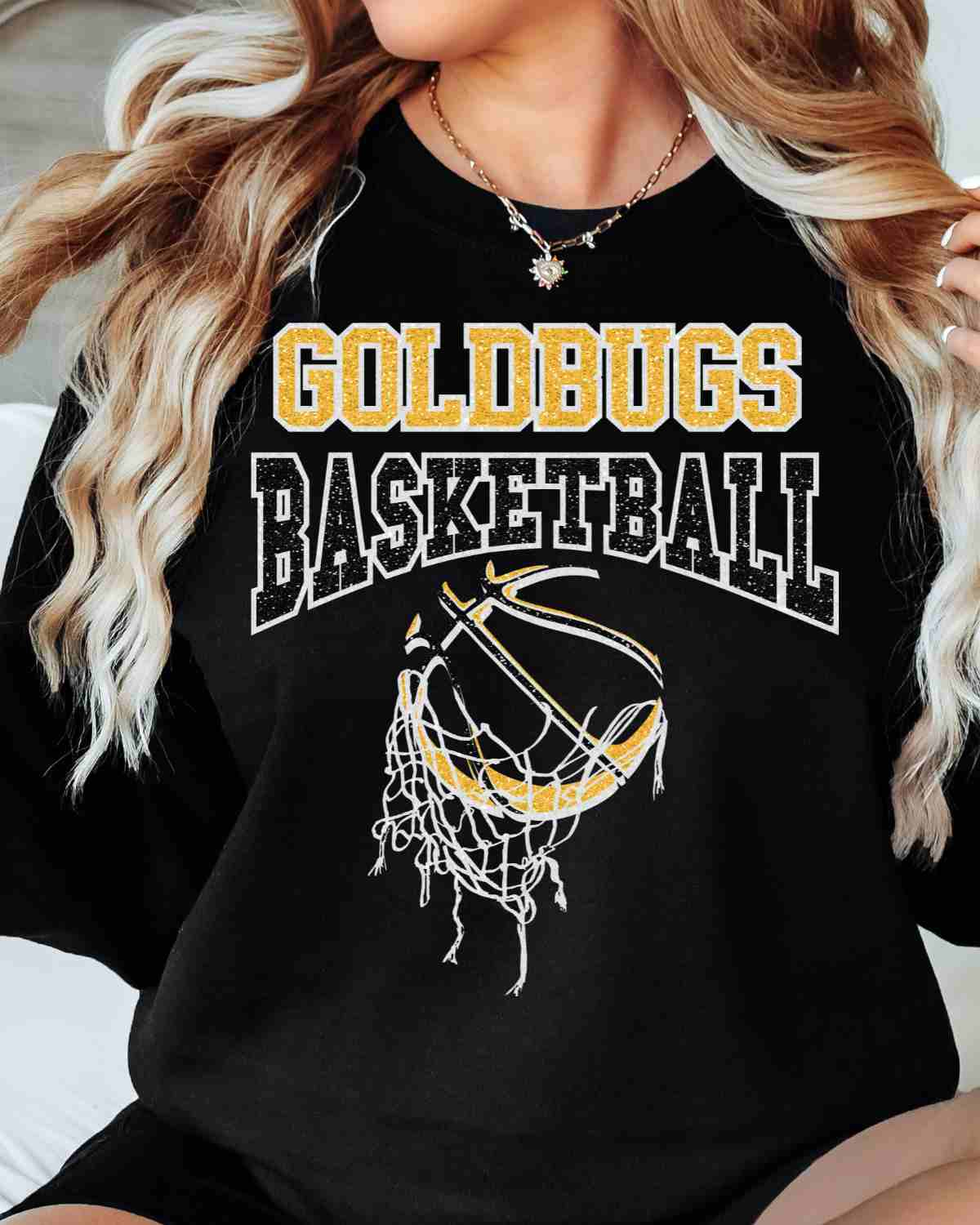 Goldbugs Basketball Hanging Net DTF Transfer