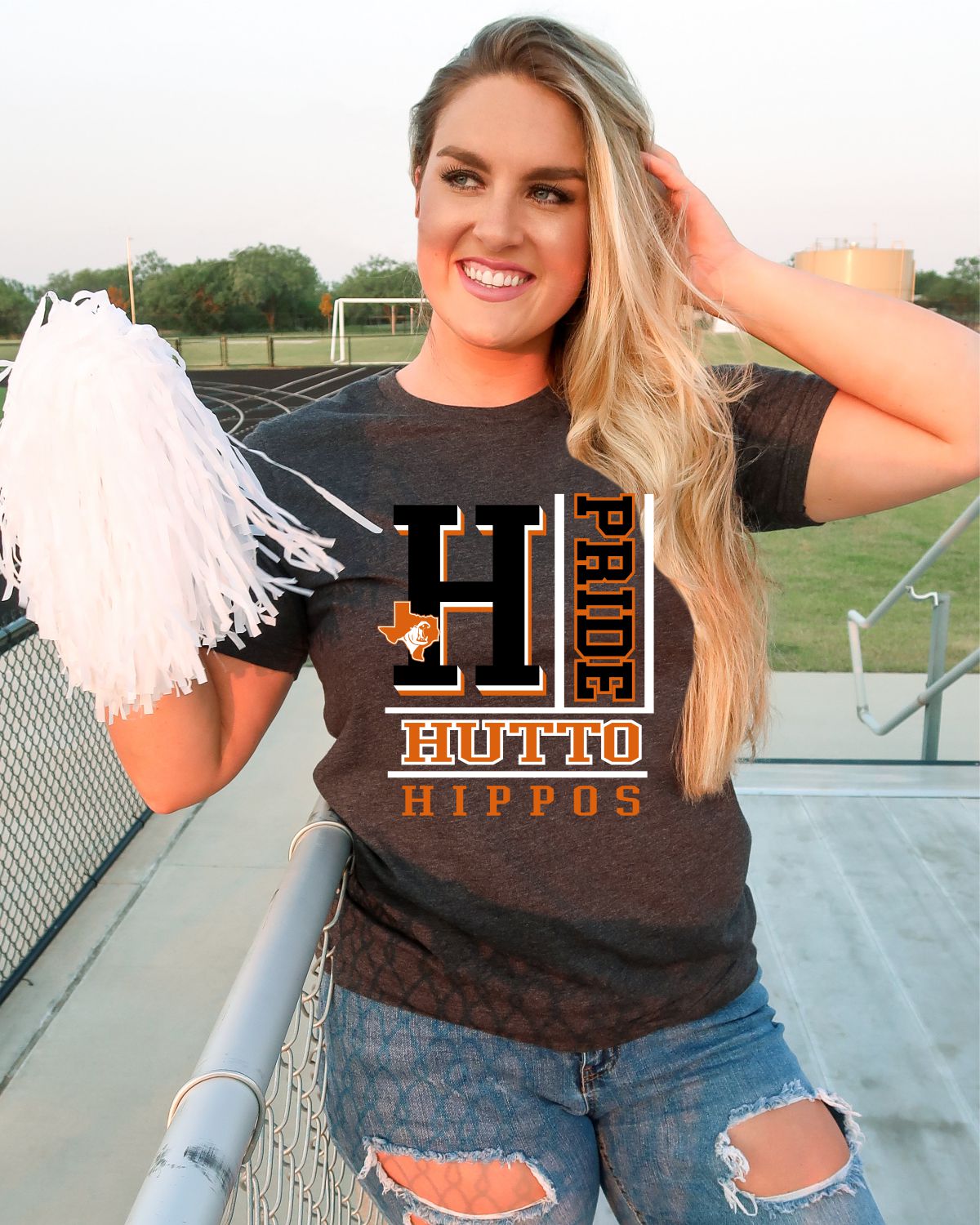 Hutto Hippos Pride Block DTF Transfer