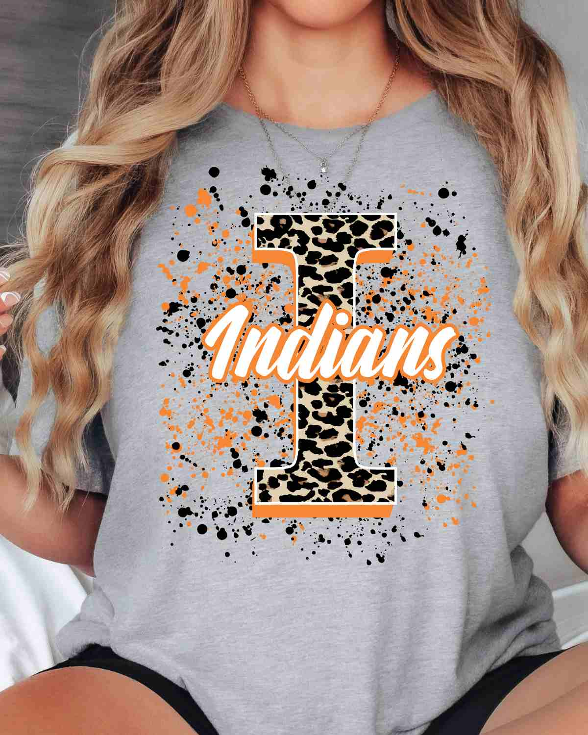 Indians Letter Splatter DTF Transfer