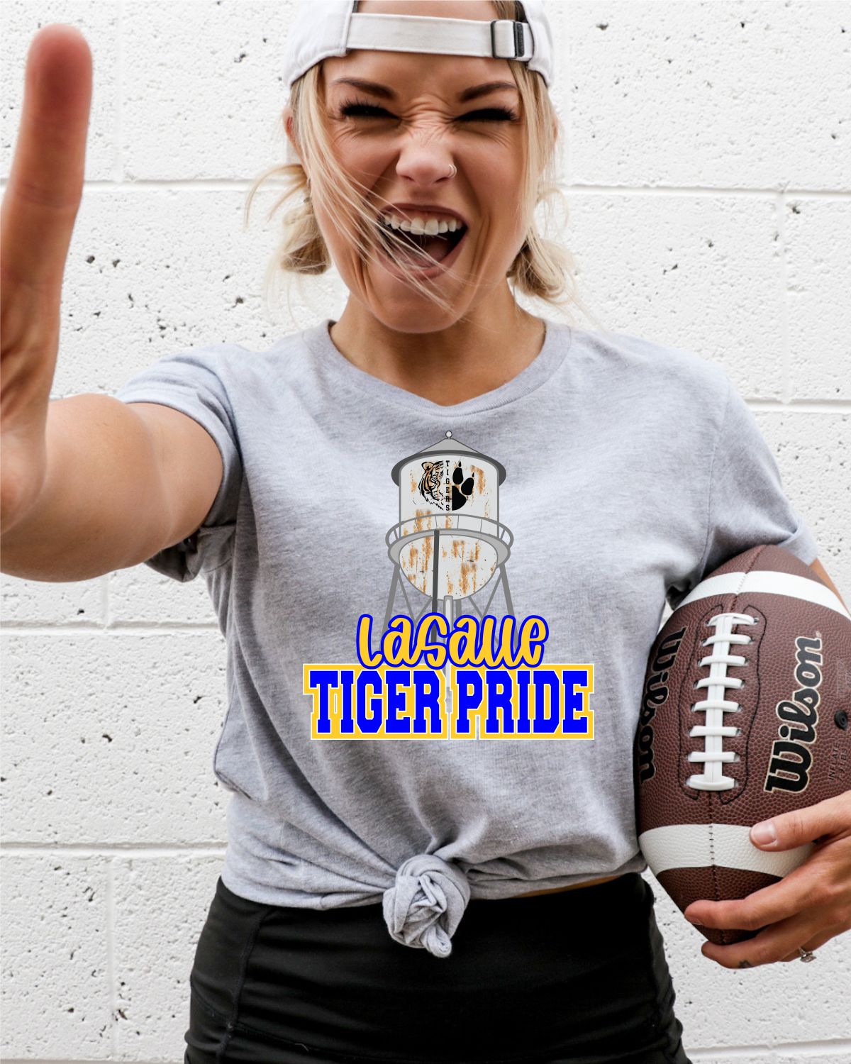 LaSalle Tiger Pride Water Tower DTF Transfer