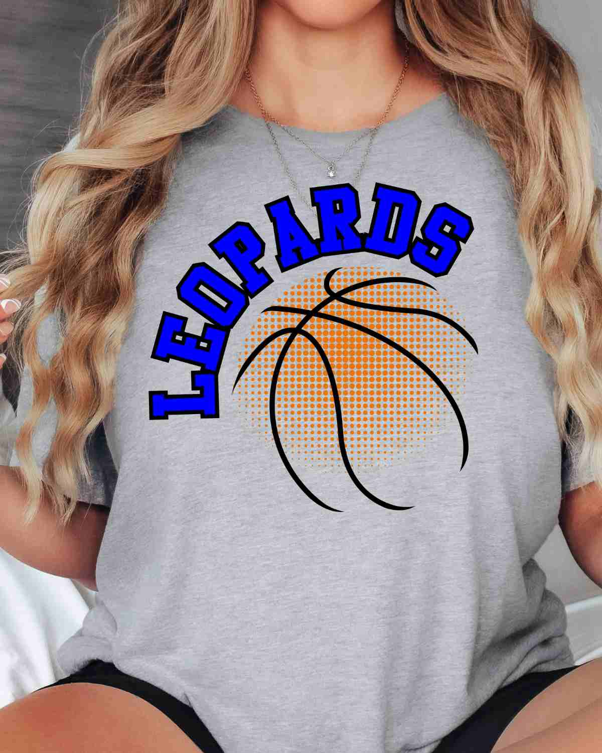 Leopards Basketball Halftone DTF Transfer