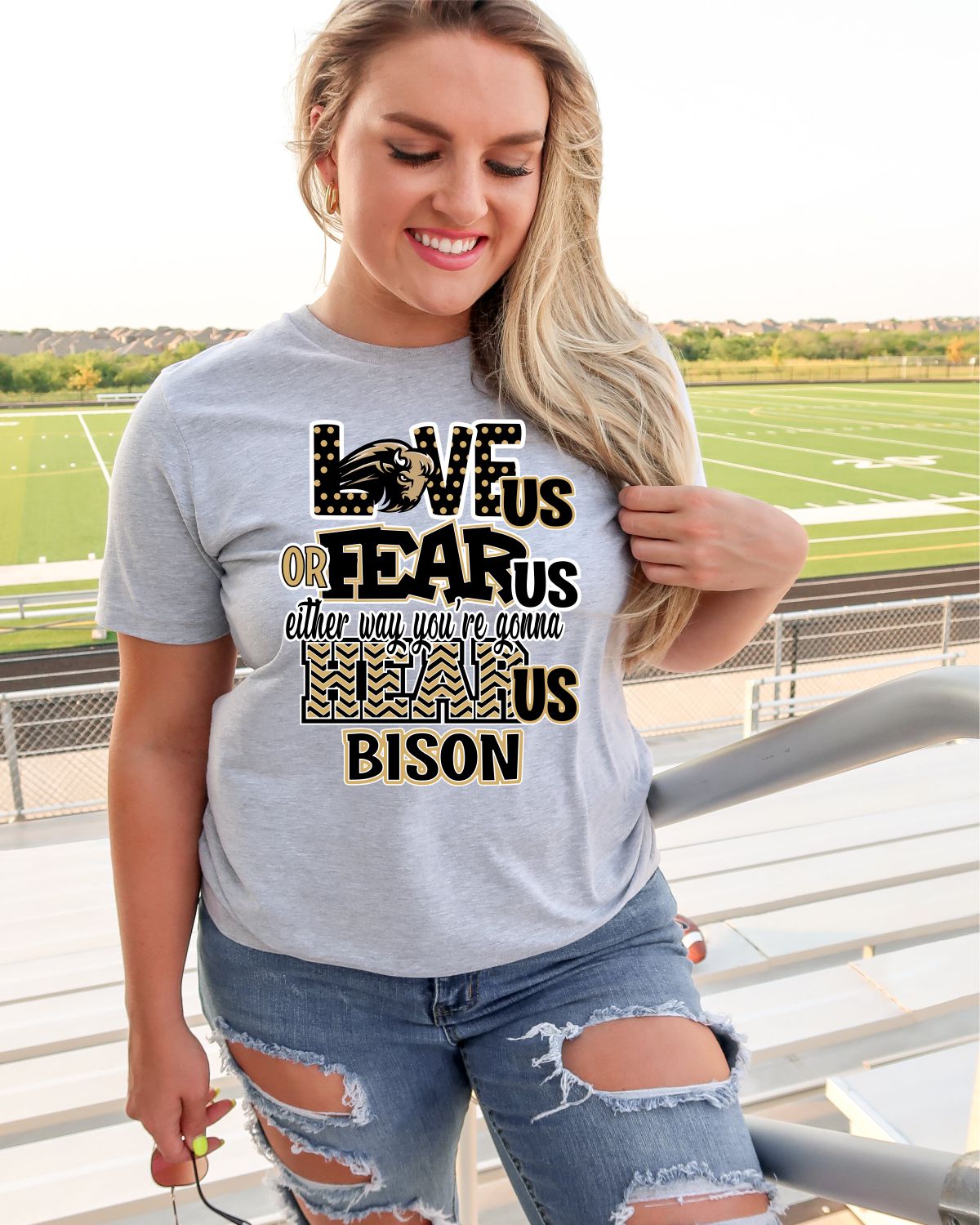 Love Us Fear Us Bison DTF Transfer