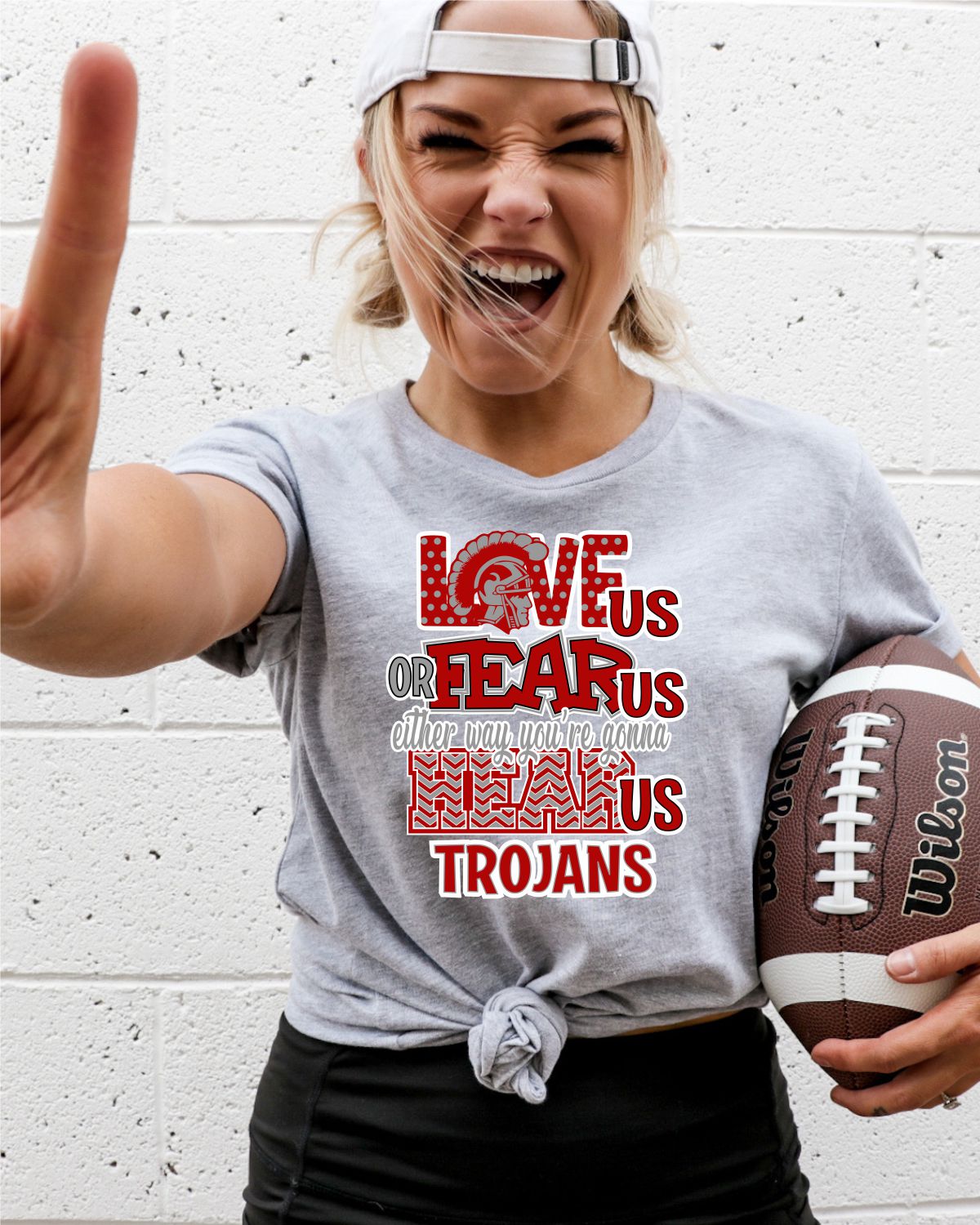 Love Us Fear Us Trojans DTF  Transfer