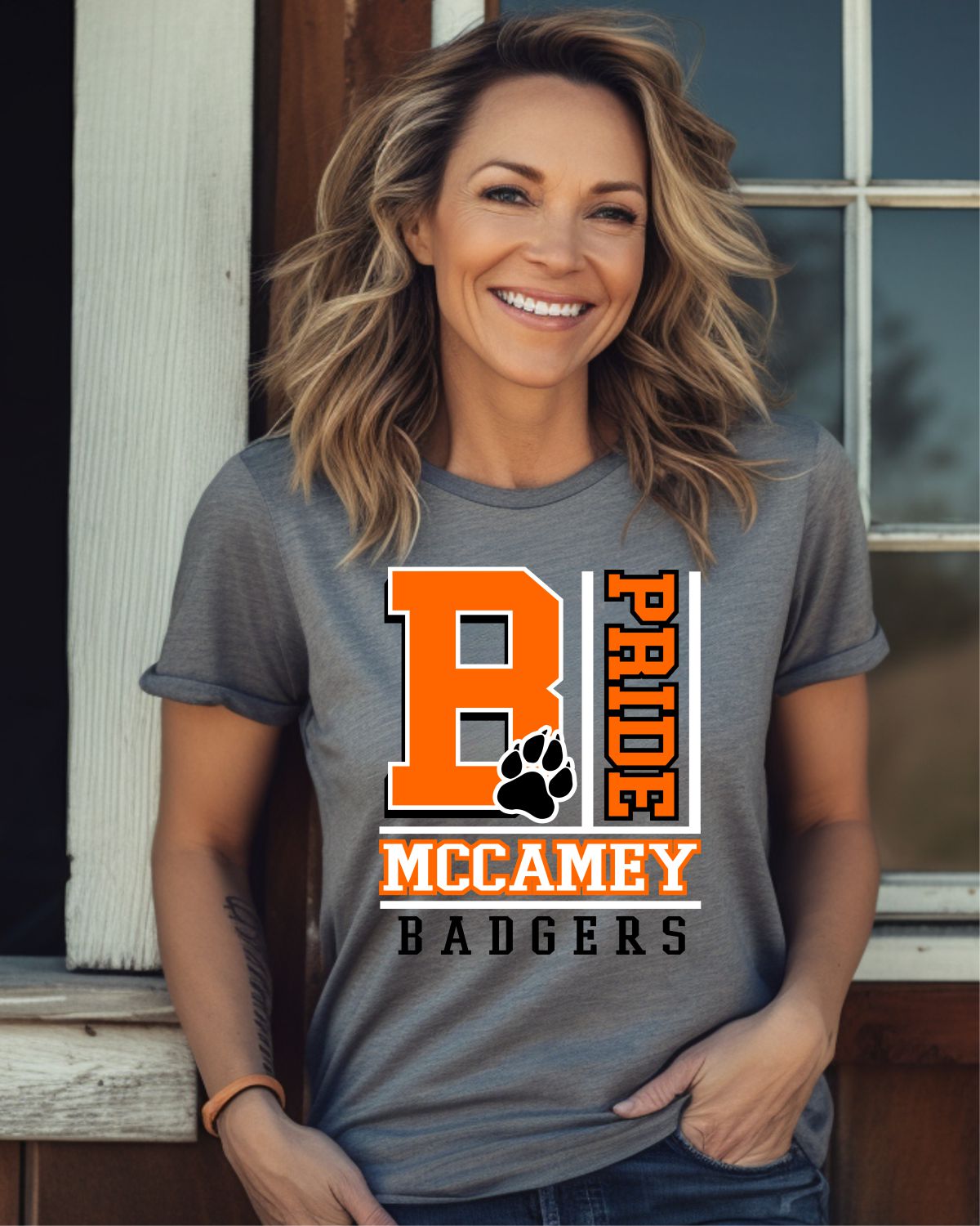 Mccamey Badgers Pride Block DTF Transfer