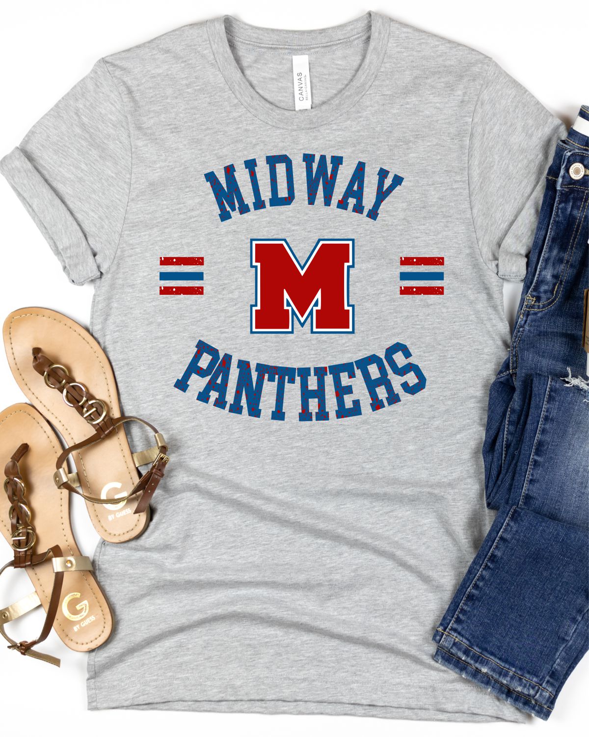 Midway Panthers Circle Logo DTF Transfer