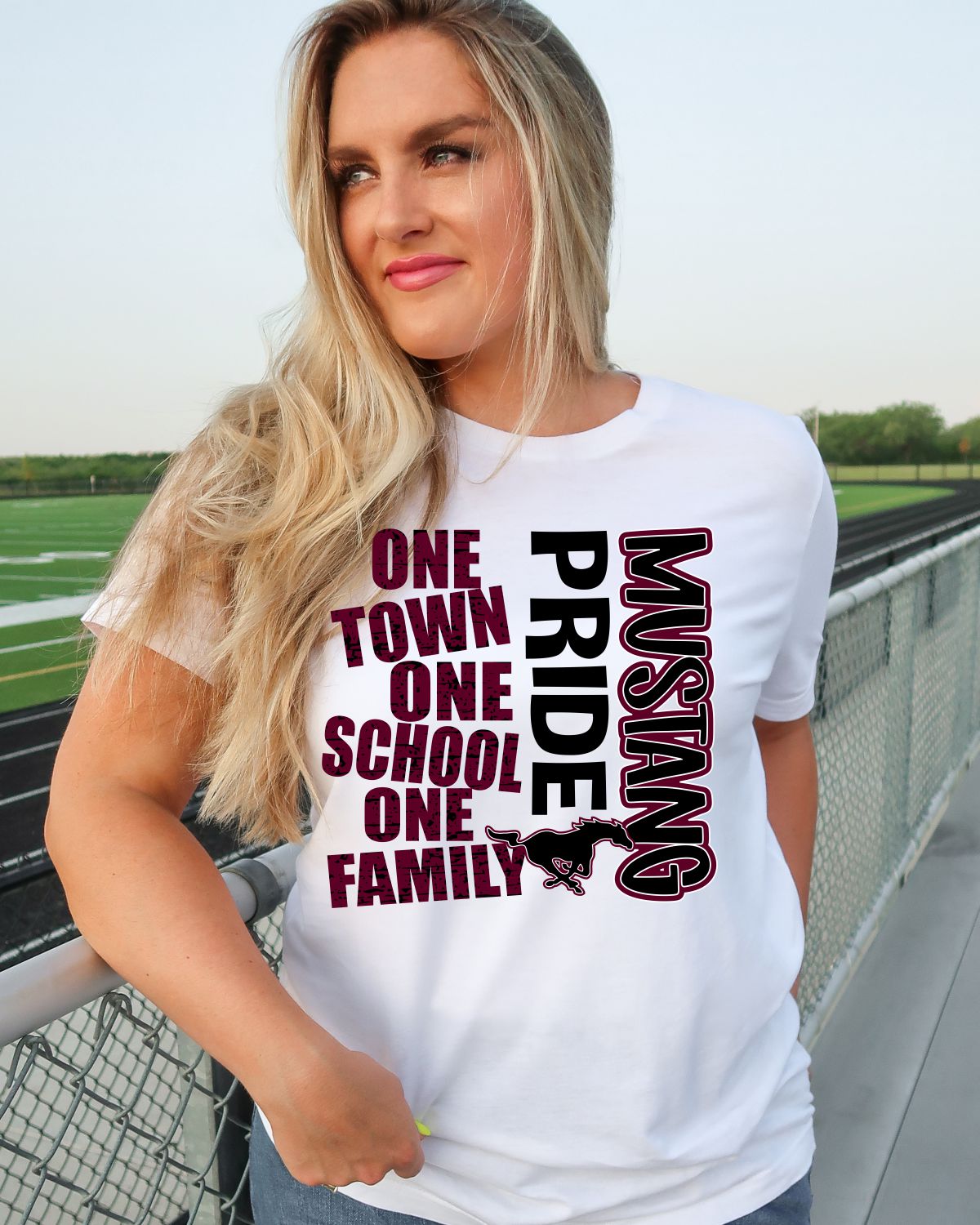 One Town One School Mustang Pride DTF Transfer