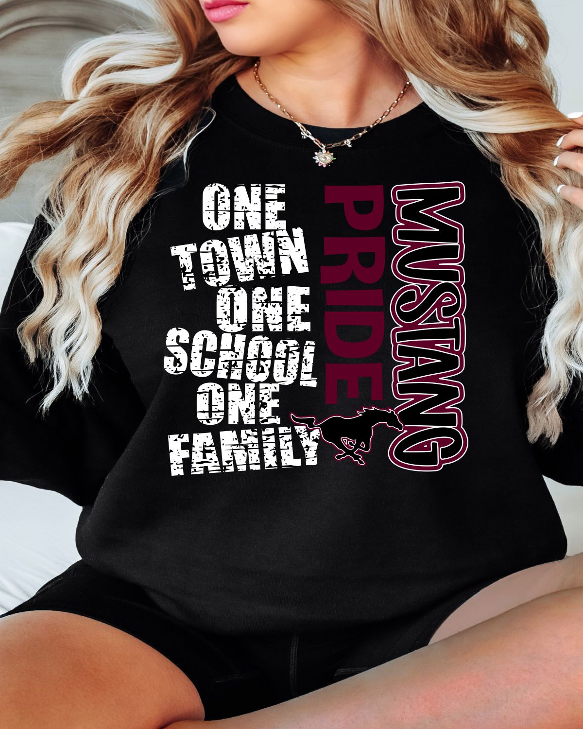 One Town One School Mustang Pride DTF Transfer