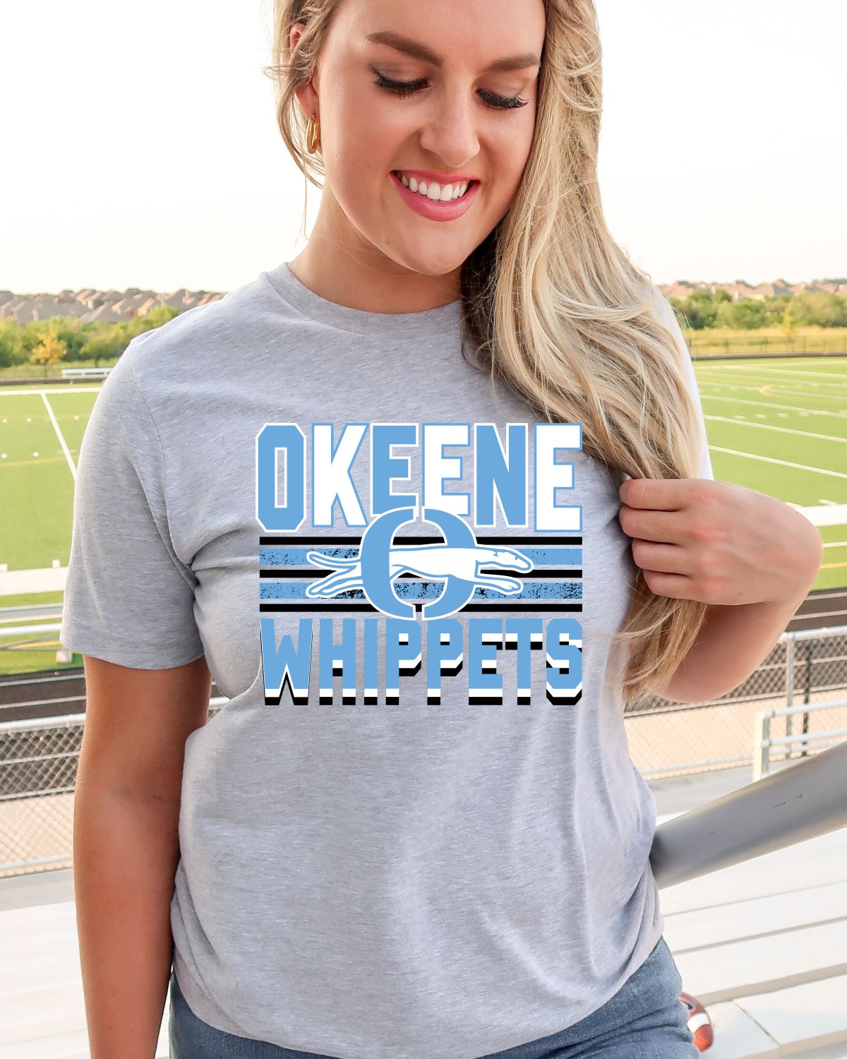 Okeene Whippets with Lines & Logo DTF Transfer