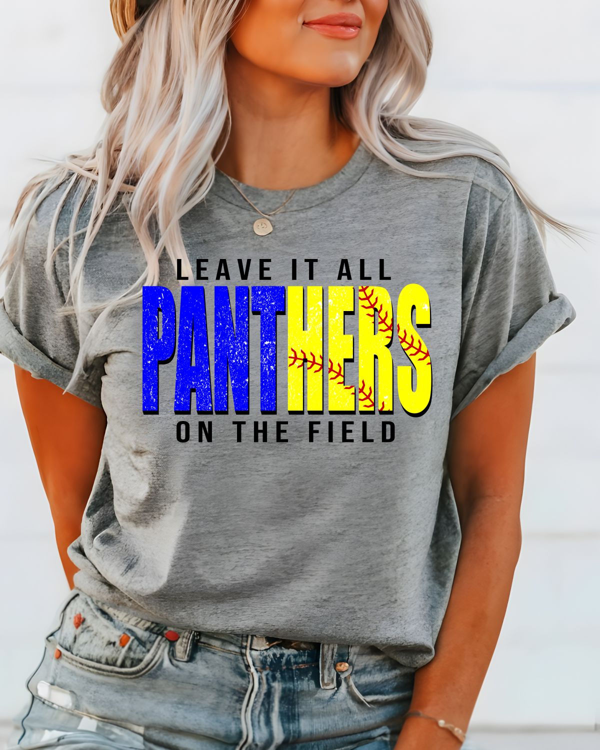 Panthers Softball Leave it on the Field DTF Transfer