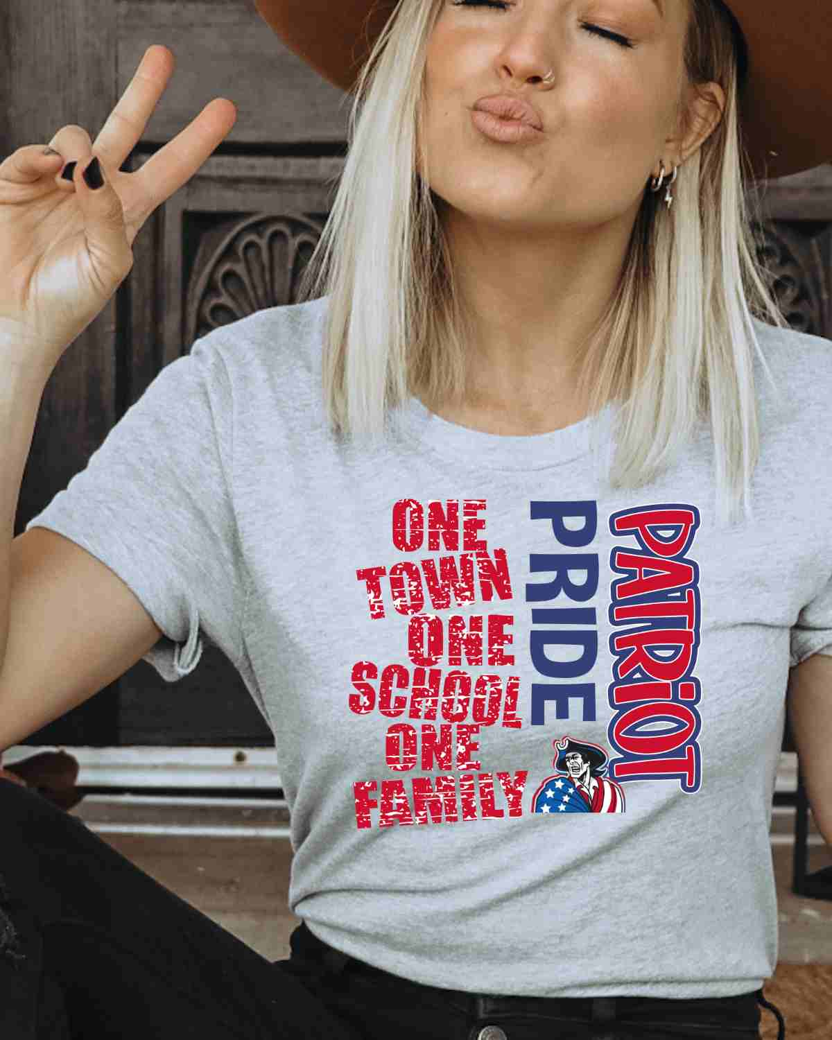 One Town One School Patriot Pride DTF Transfer