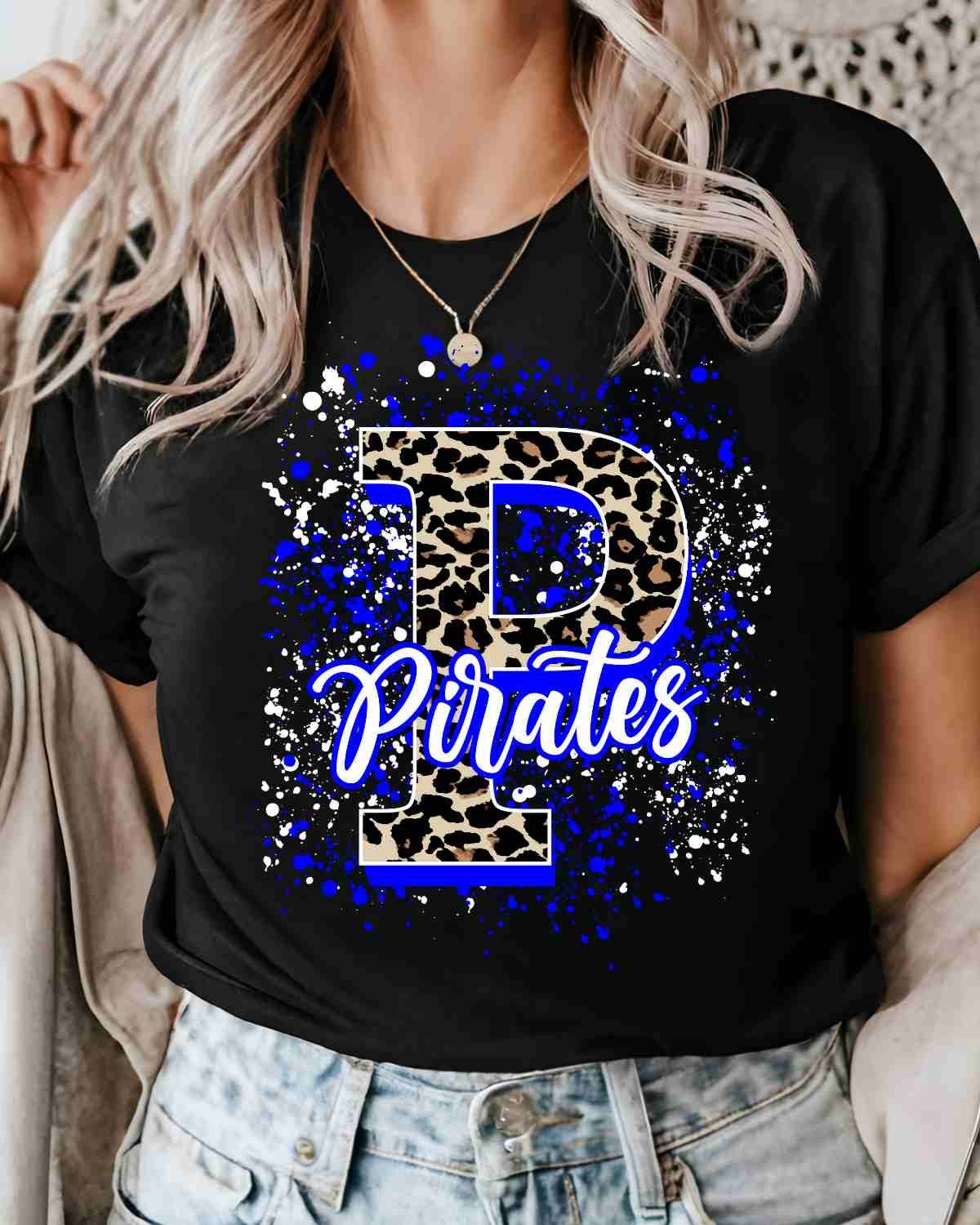 Pirates Letter Splatter DTF Transfer