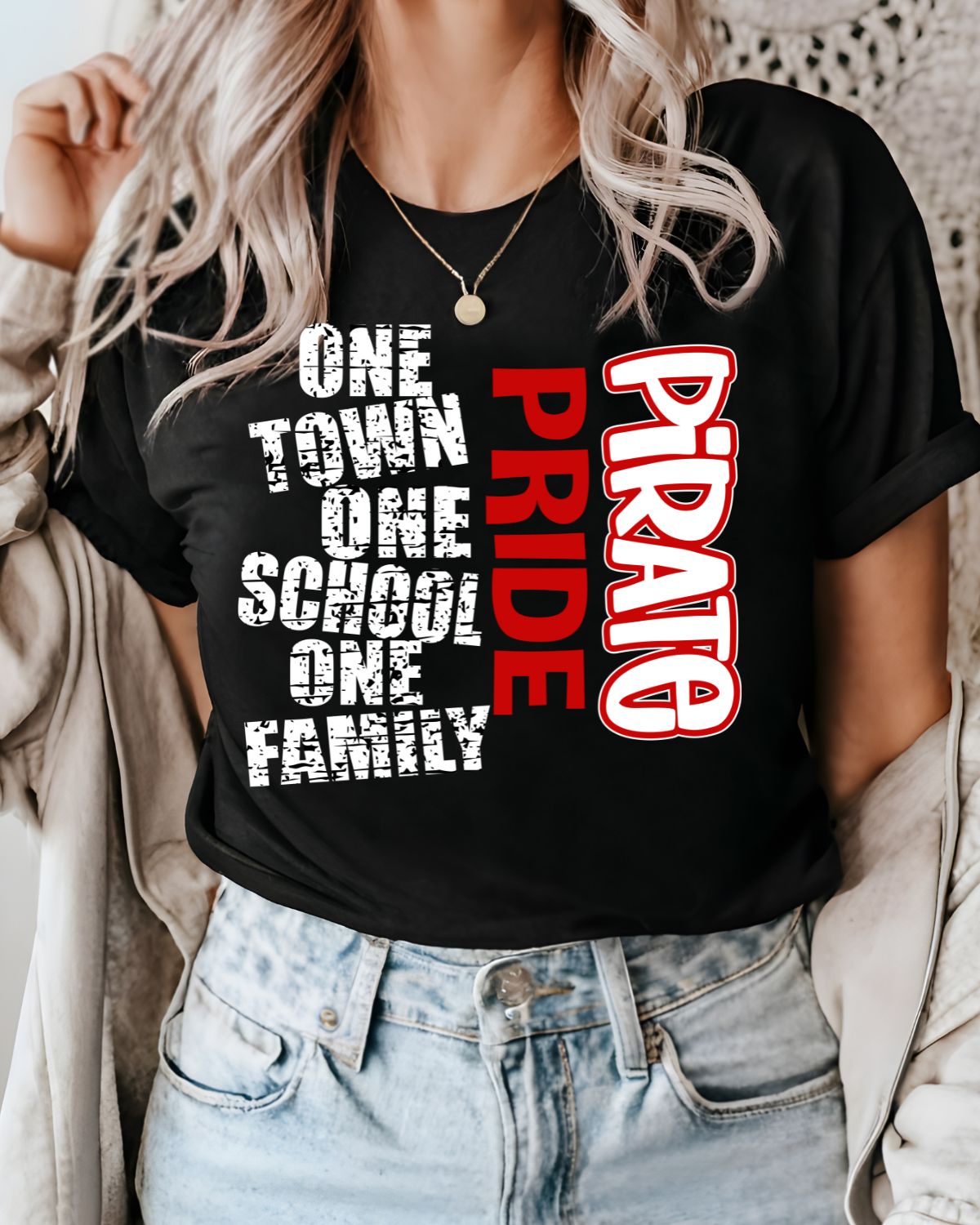 One Town One School Pirate Pride DTF Transfer