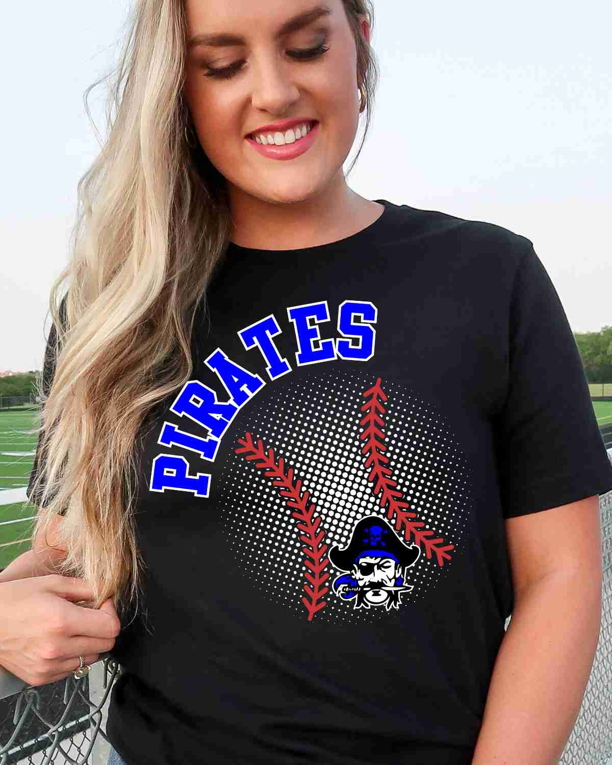 Pirates Baseball Halftone DTF Transfer