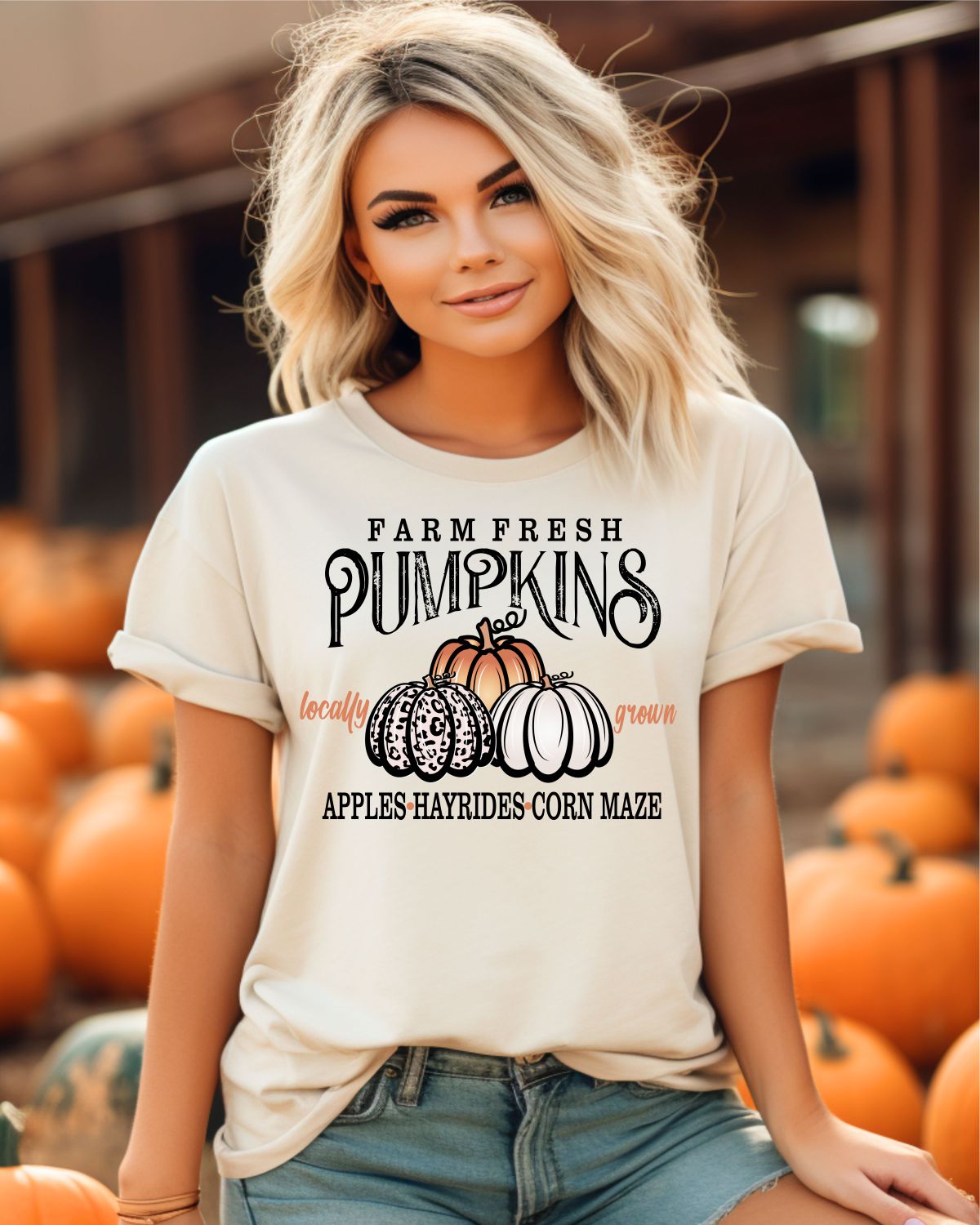 Farm Fresh Pumpkins DTF Transfer