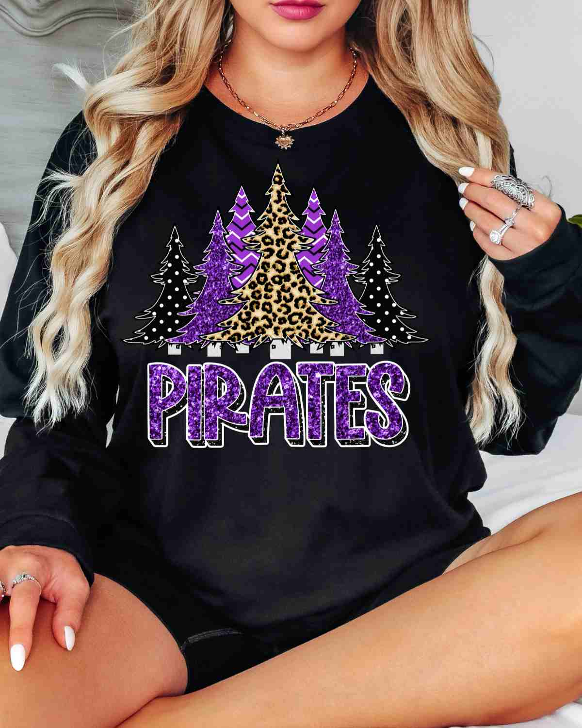 Pirates Christmas Trees DTF Transfer