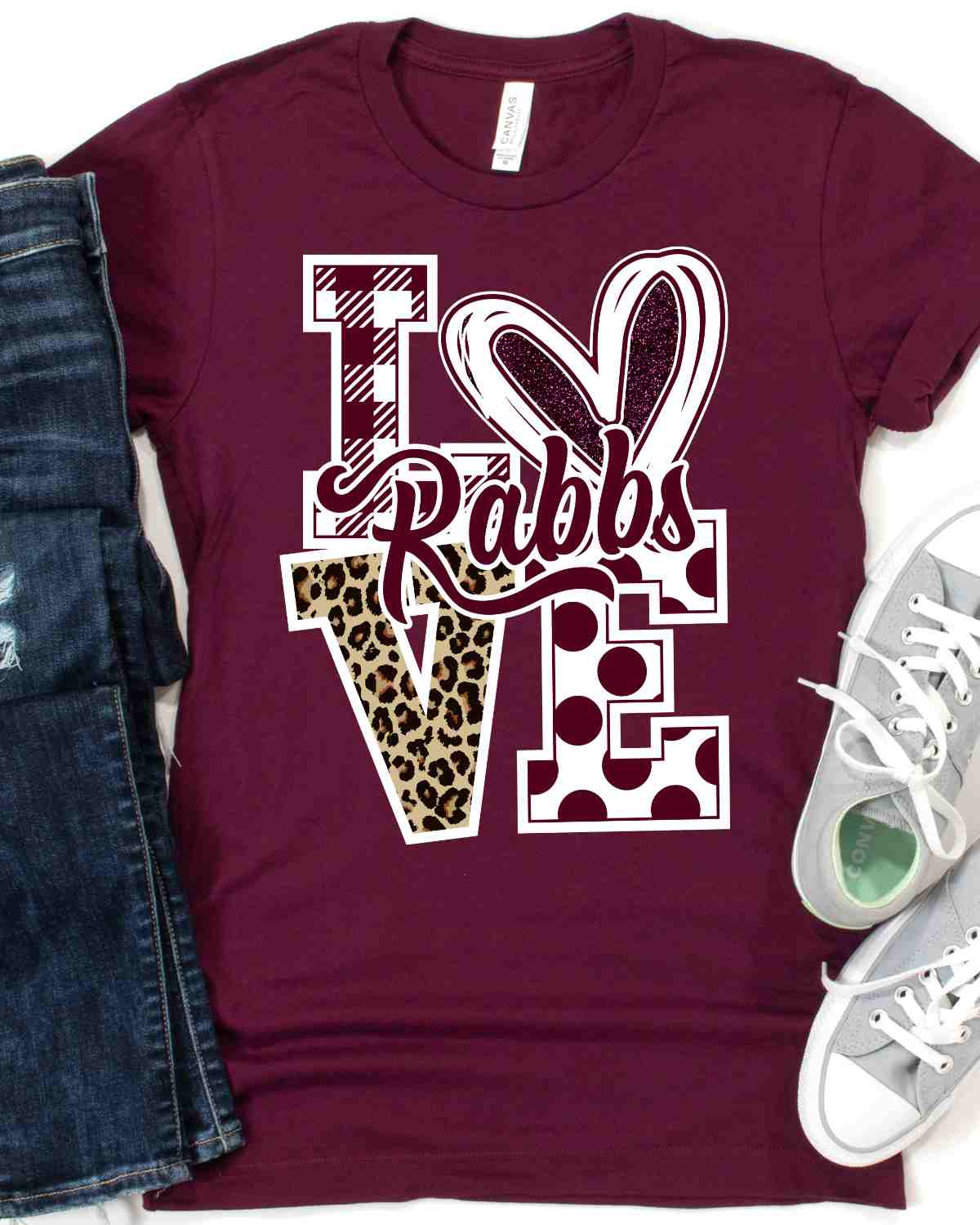 Love Rabbs Leopard V DTF Transfer