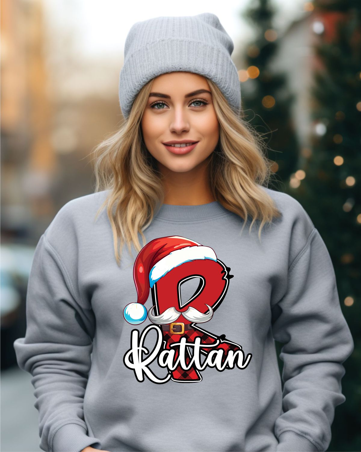 Rattan Santa Letter DTF Transfer