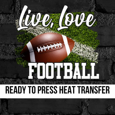 Live Love Football Photo DTF Transfer