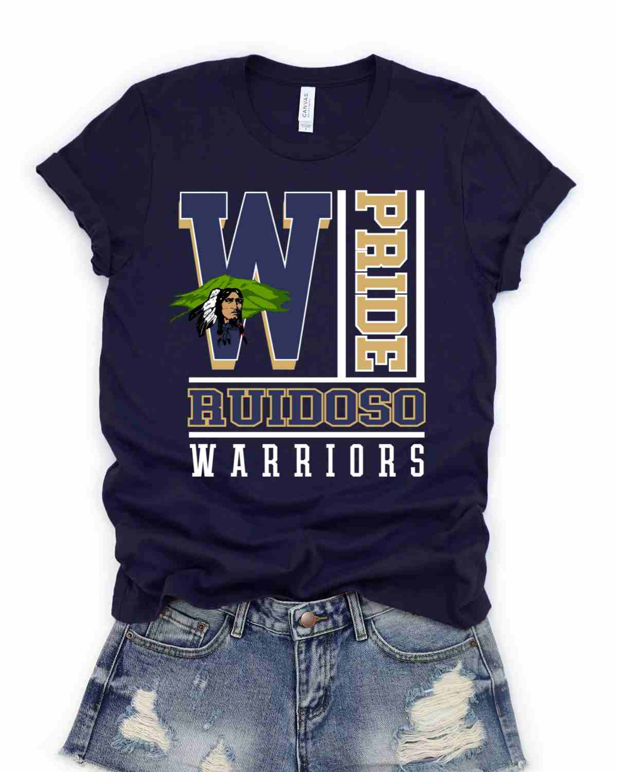 Ruidoso Warriors Pride Block DTF Transfer