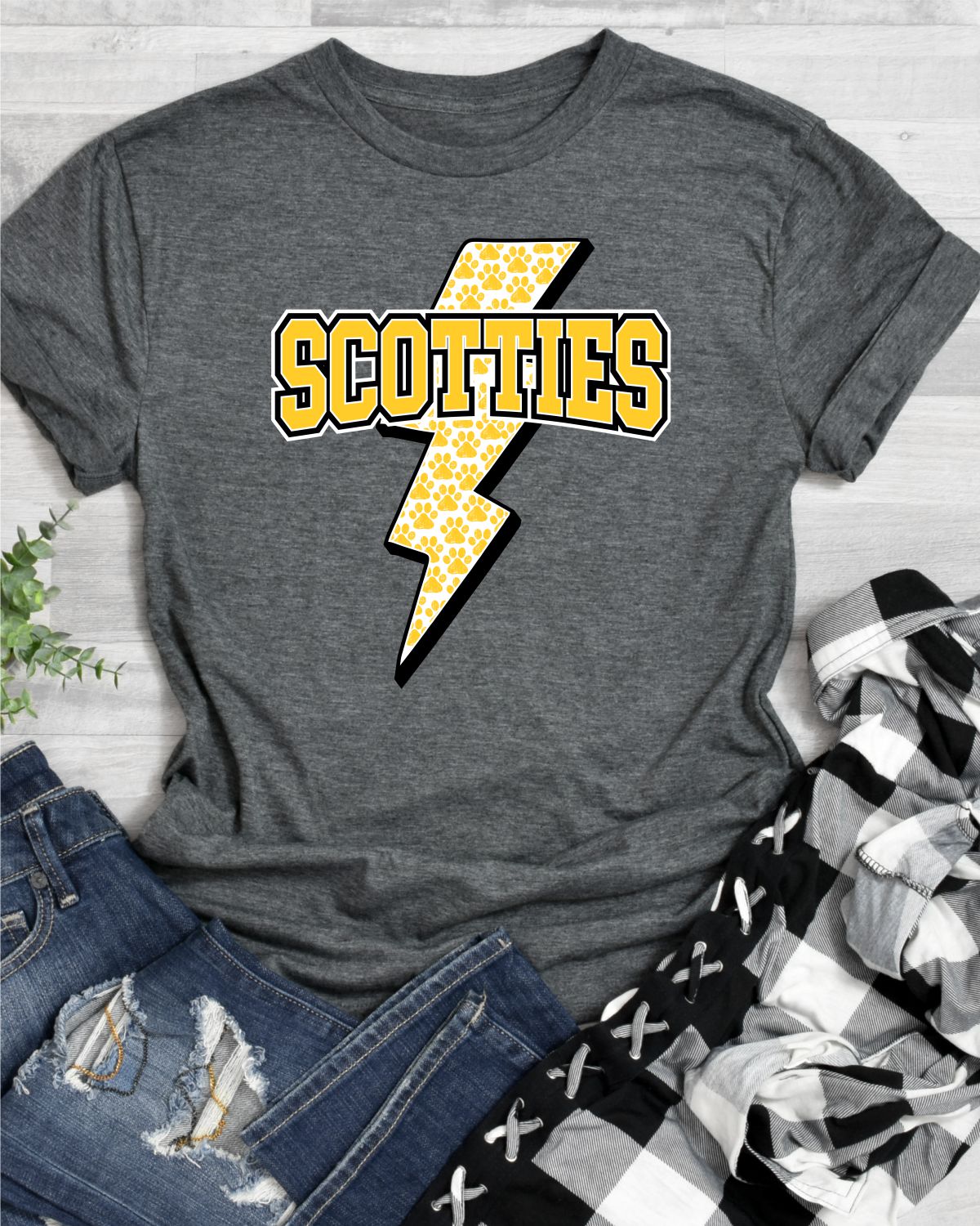 Scotties Lightning Bolt DTF Transfer