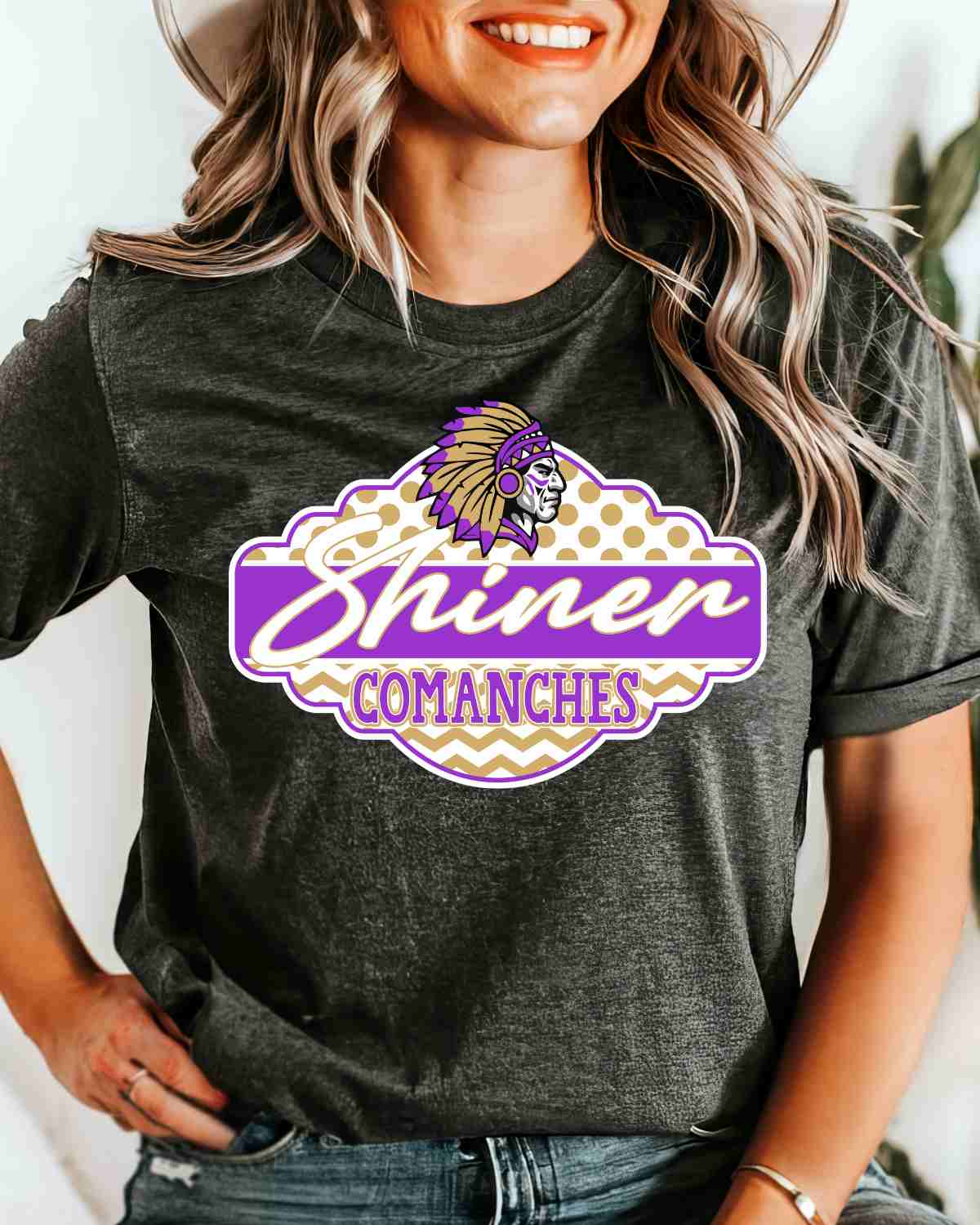 Shiner Comanches Bracket Frame DTF Transfer