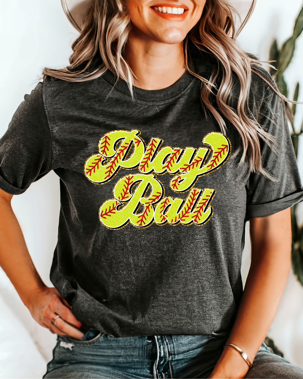 Play Ball Softball Retro DTF Transfer