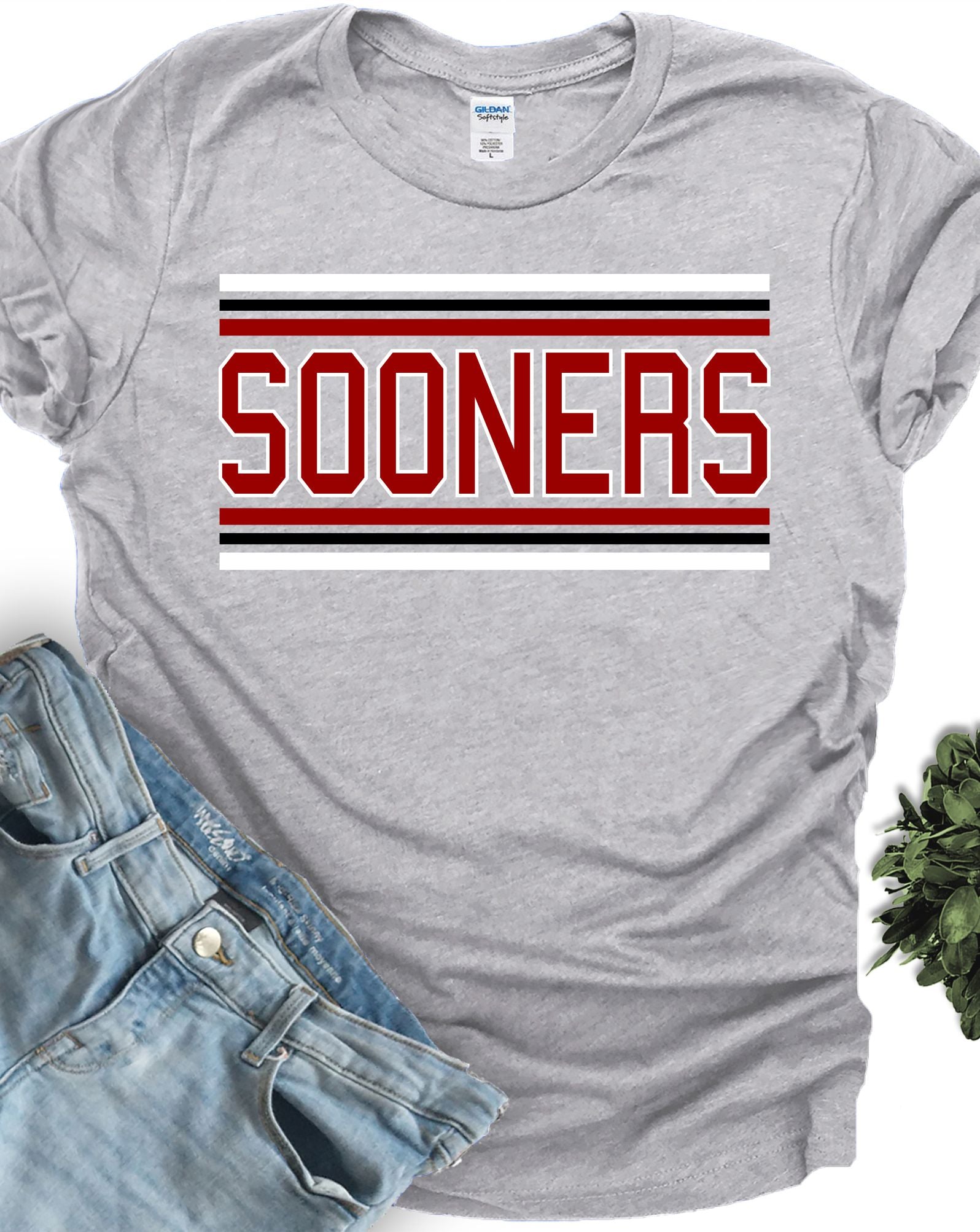 Sooners Stripes DTF Transfer