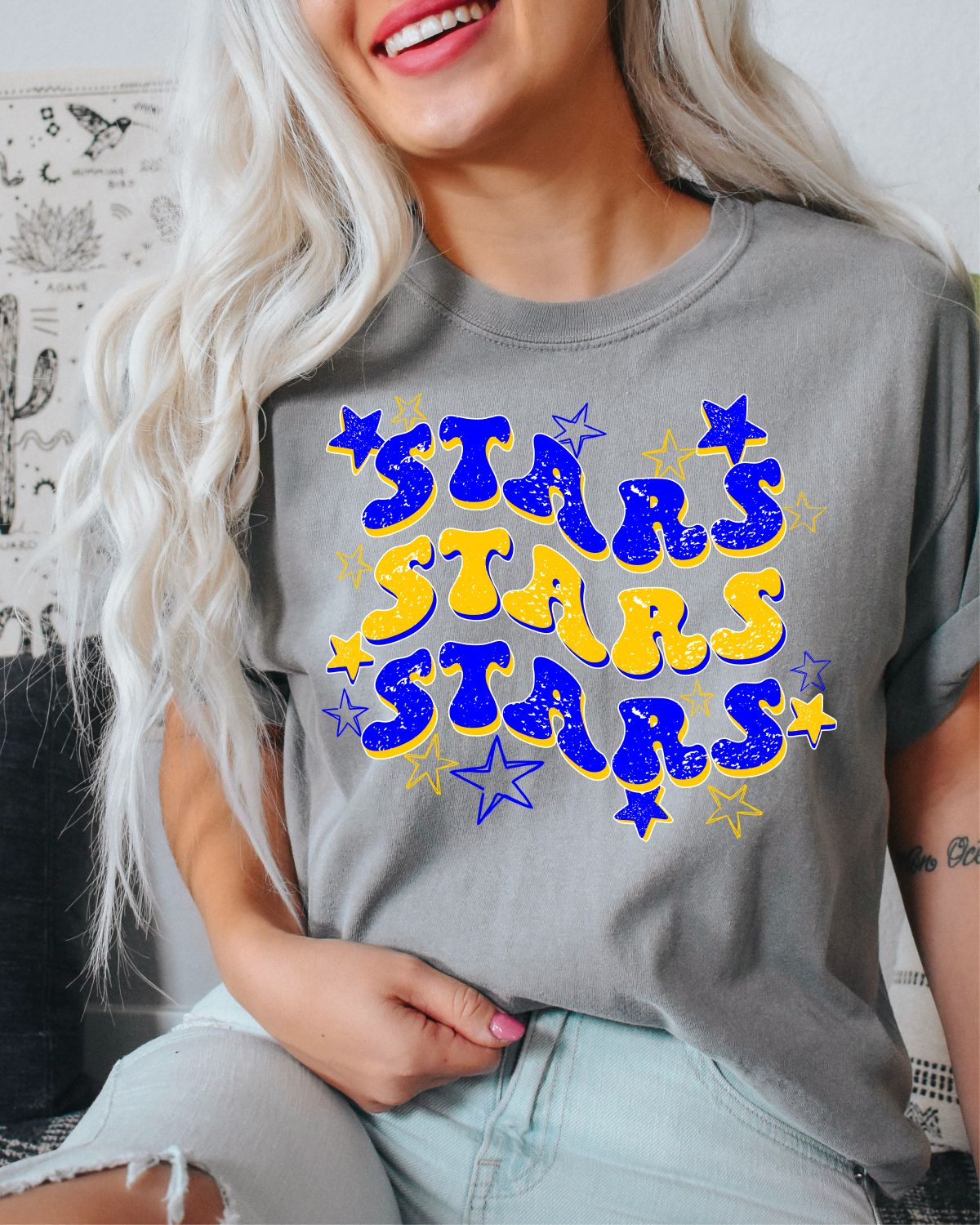 Stars Swerve Retro Stars DTF Transfer