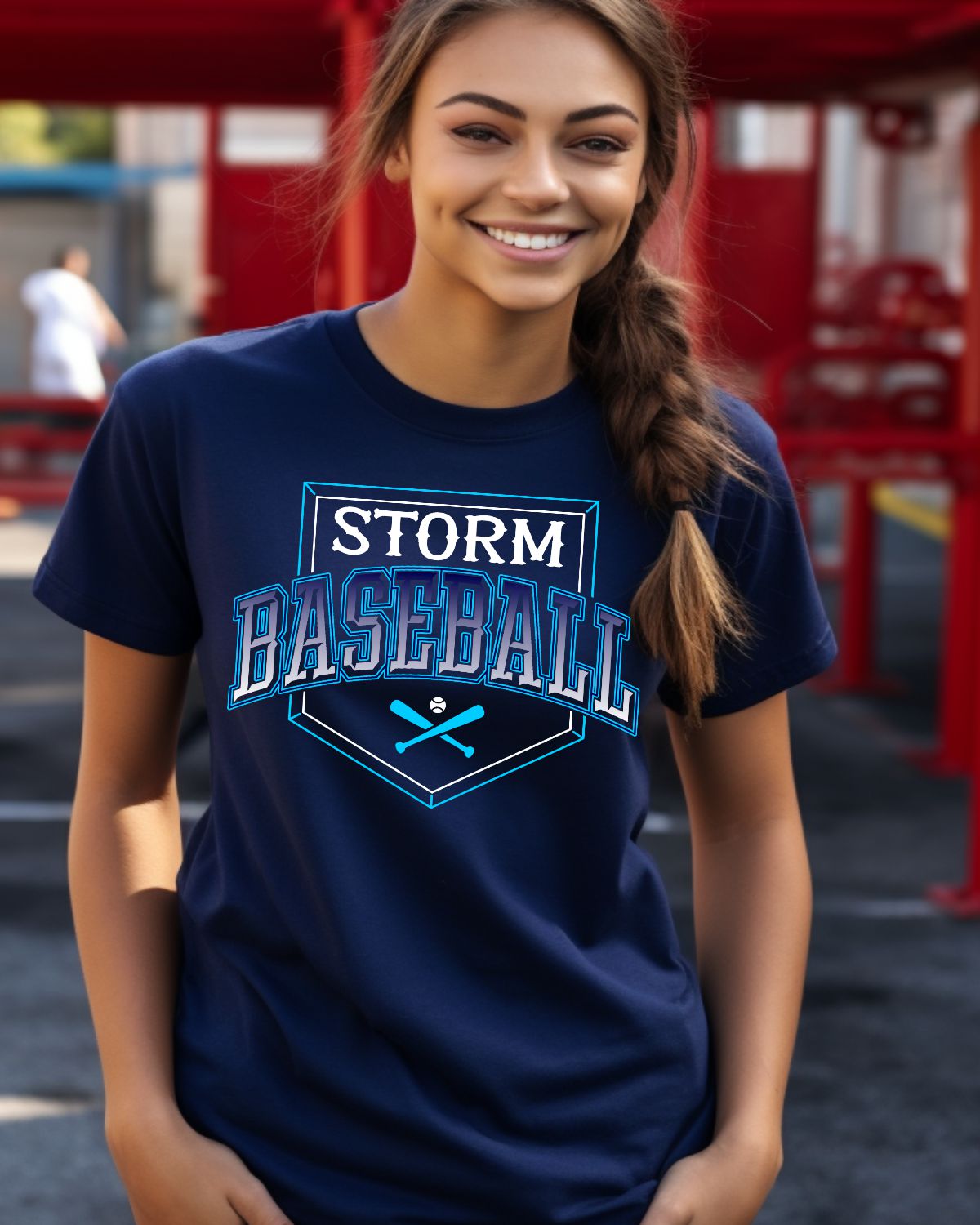 Storm Baseball Home Plate DTF Transfer