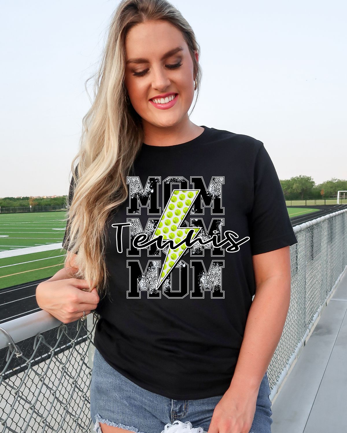 Tennis Mom Lightning Bolt DTF Transfer