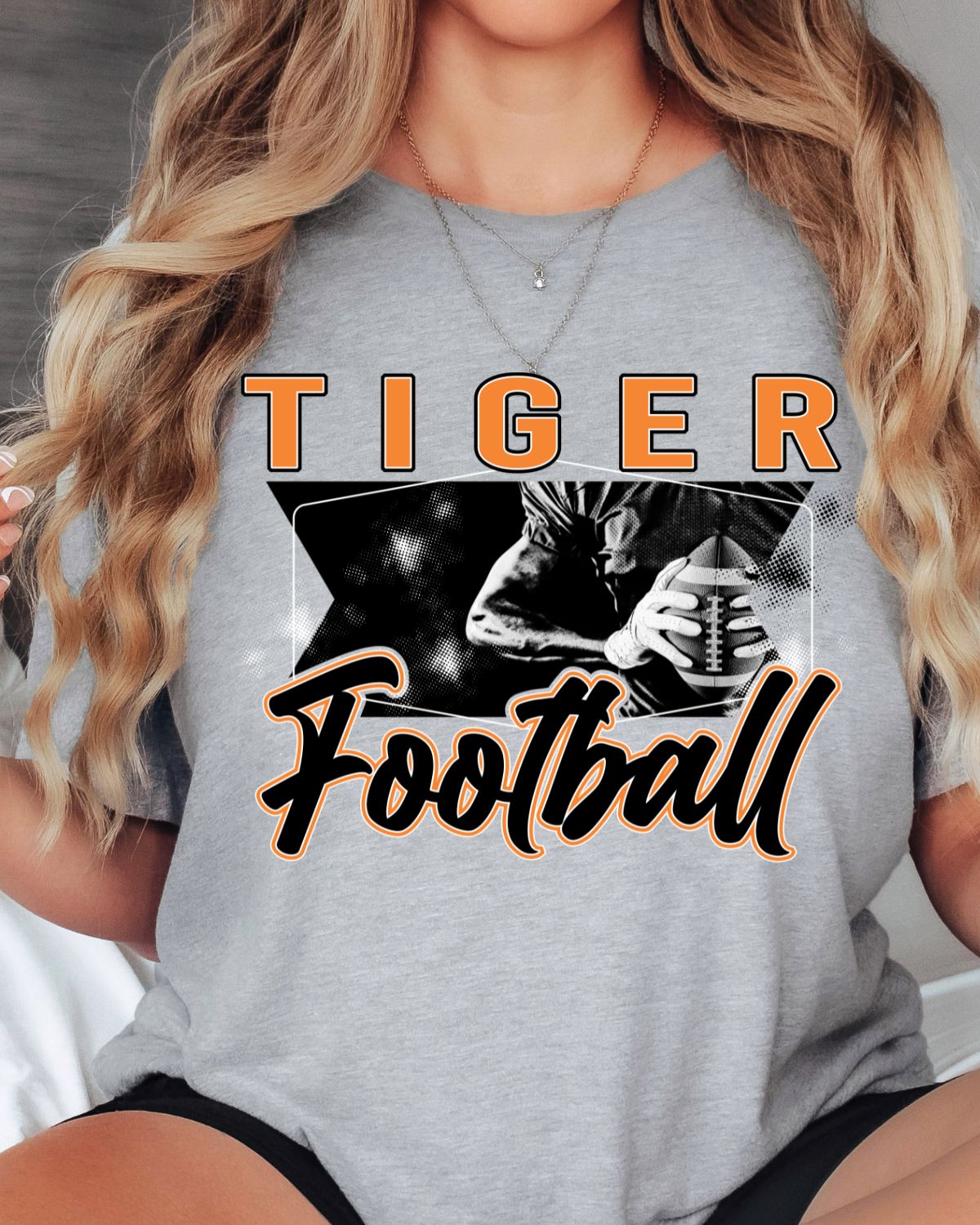 Tiger Football Photo DTF Transfer