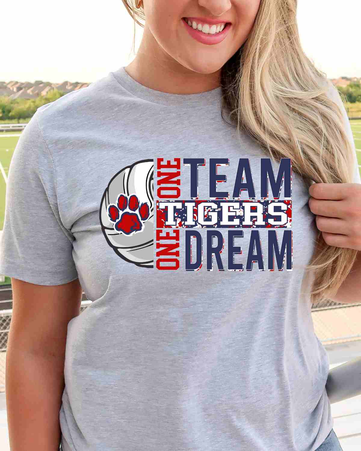 One Team One Dream Tigers Volleyball DTF Transfer