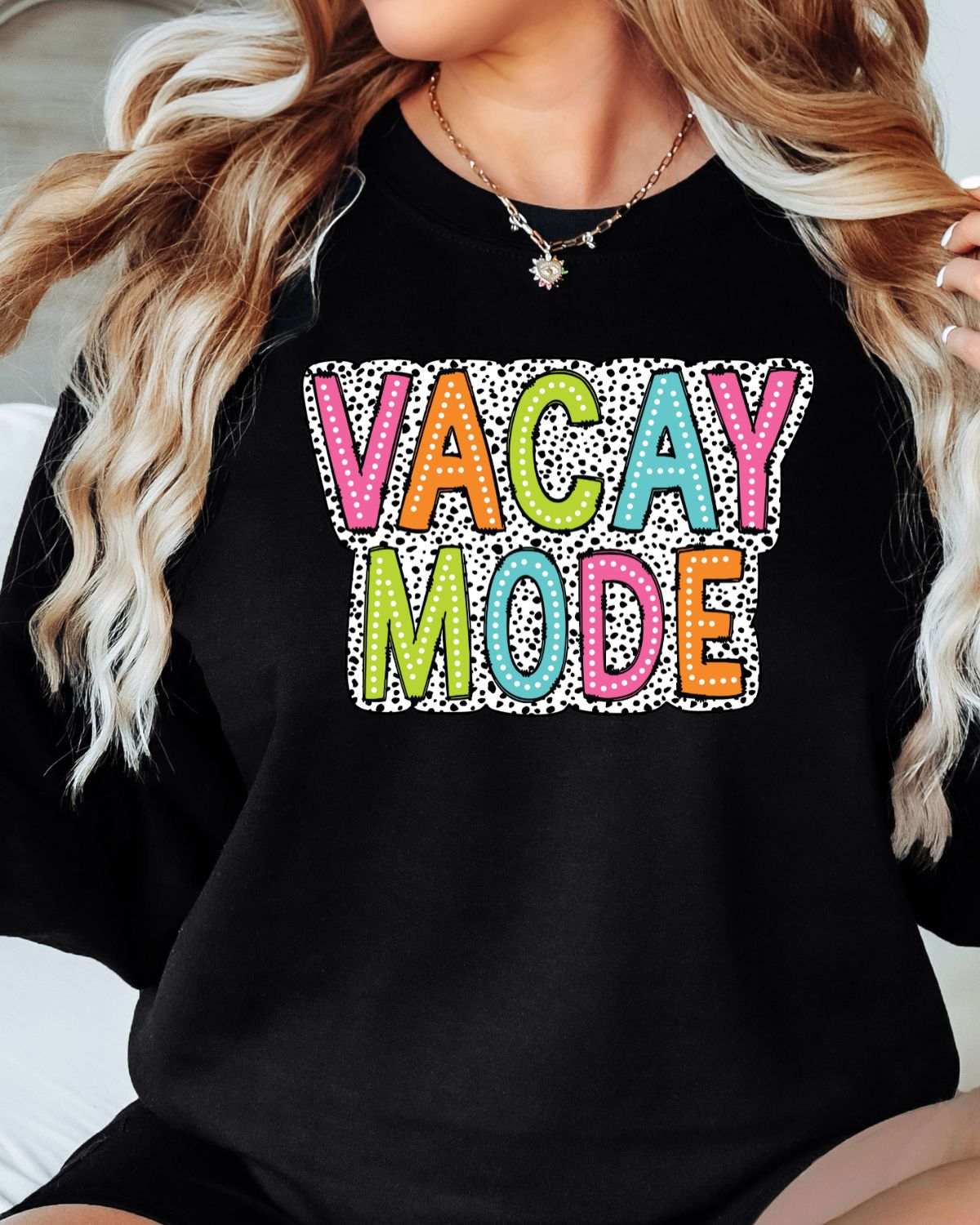 Vacay Mode Colorful Dots DTF Transfer