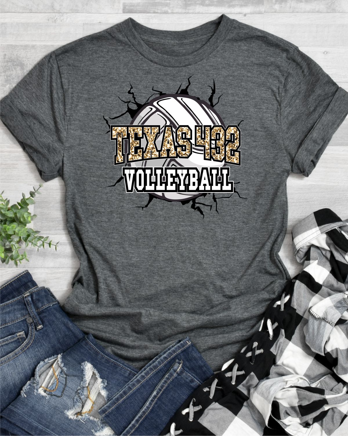 Texas 432 Volleyball Break Through DTF Transfer