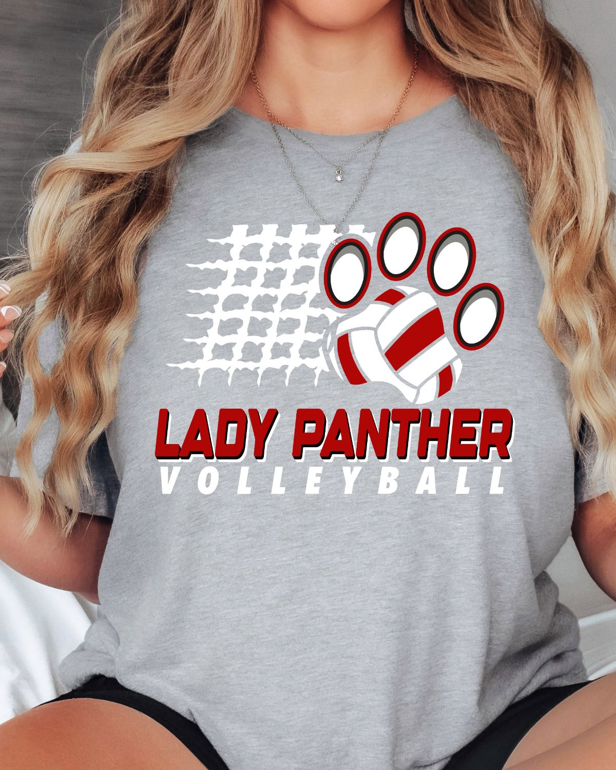 Lady Panther Volleyball Net DTF Transfer