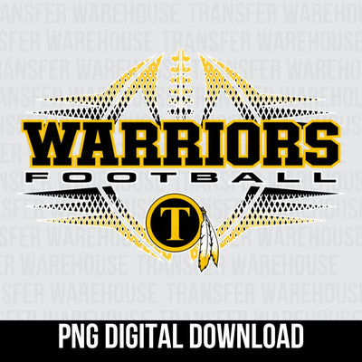 Tuscola Warriors Football Halftone Digital Download