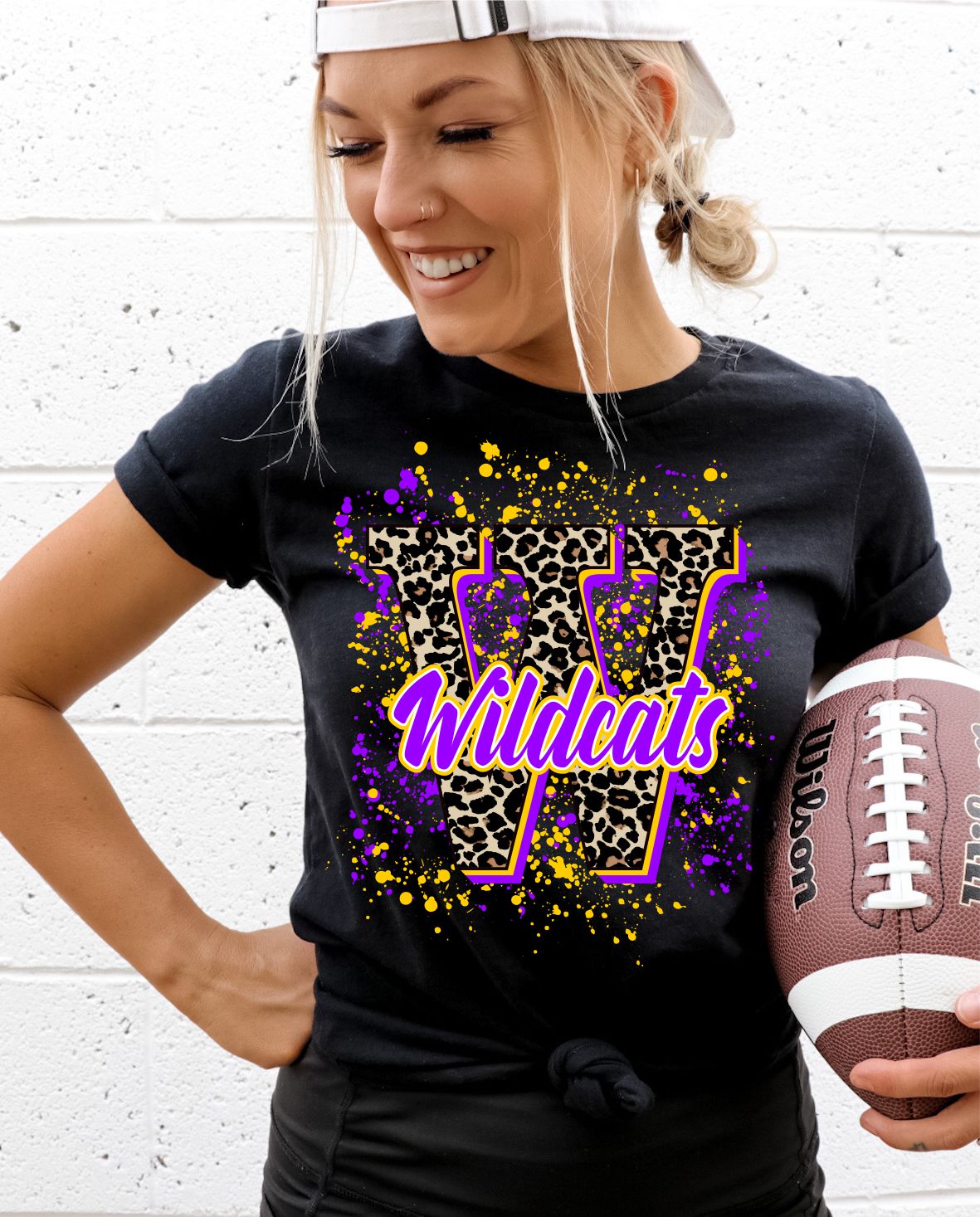 Wildcats Letter Splatter DTF Transfer